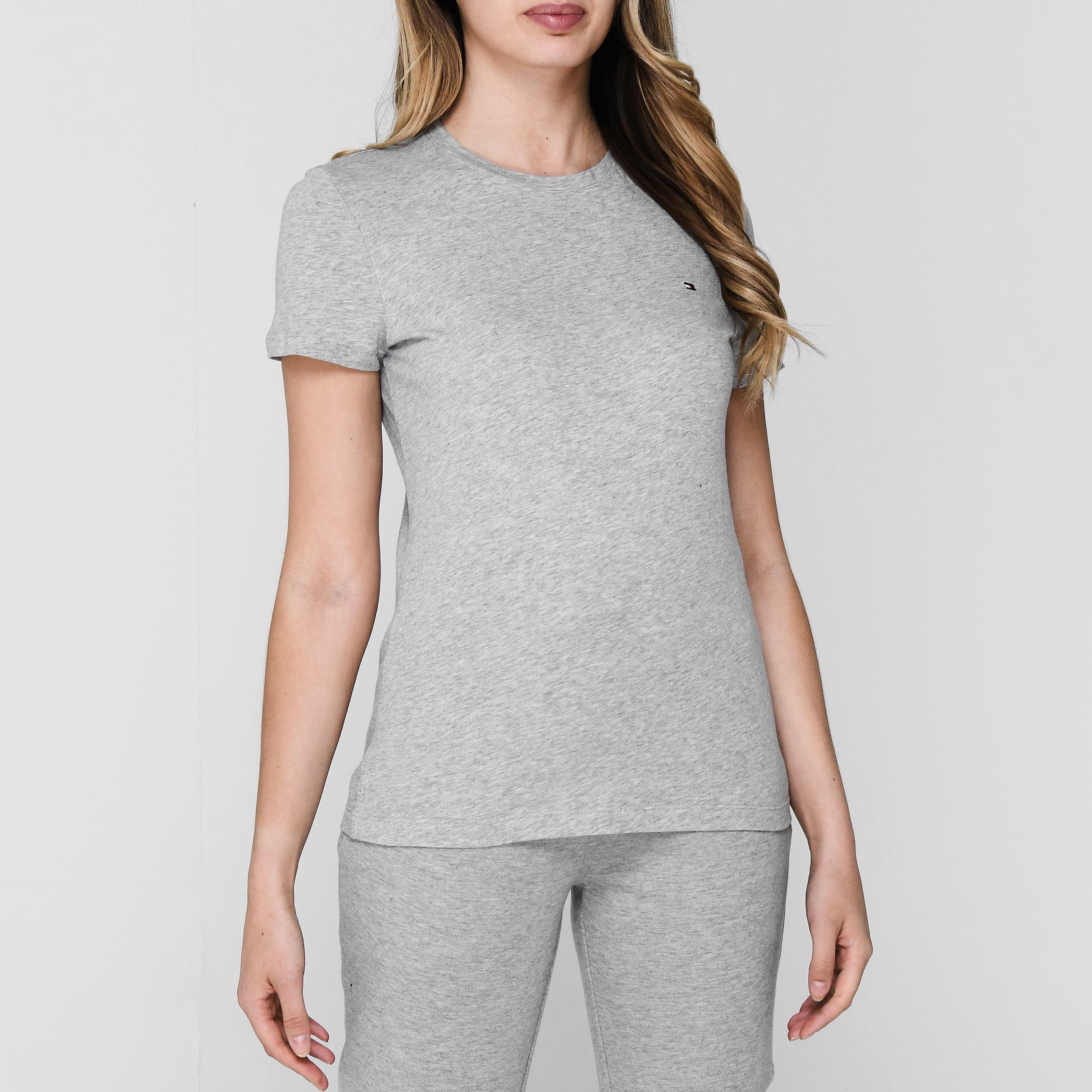 LGHTGRYHTHR 039 - Tommy Hilfiger - Heritage Crew Neck T Shirt - 1
