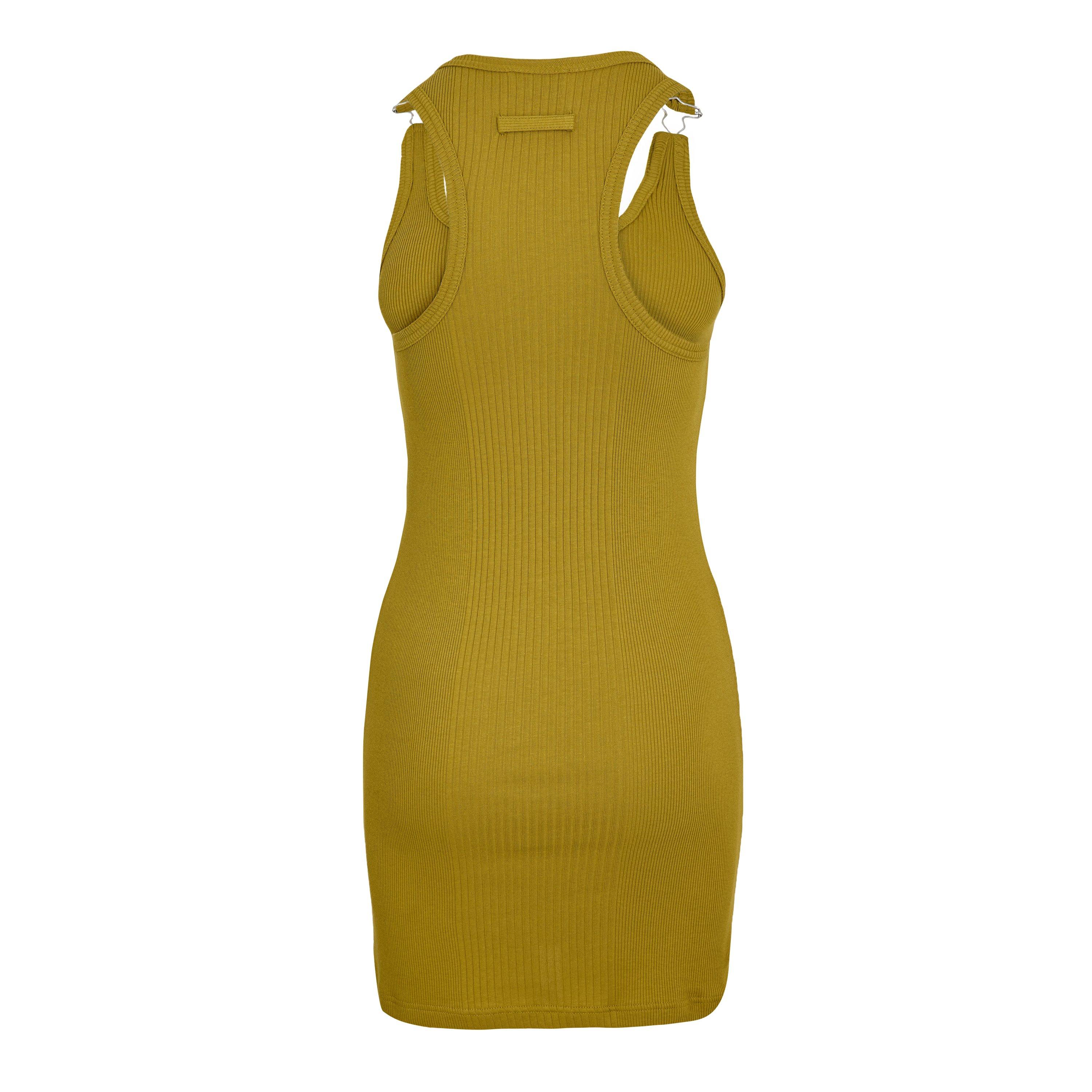 Green - Jean Paul Gaultier - Women's Rib Tank Mini Dress - 2