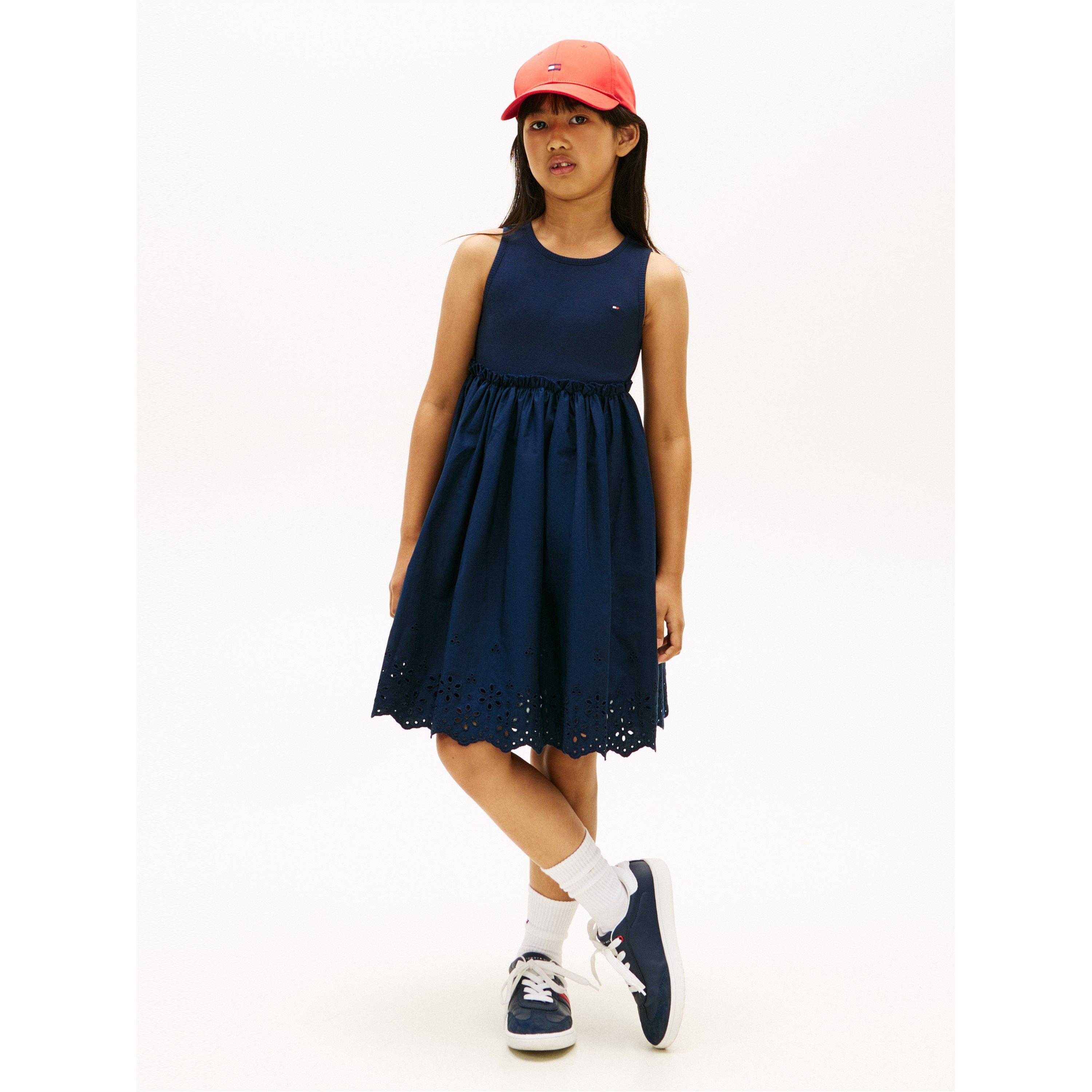 Night Navy C1G - Tommy Hilfiger - Tommy Anglaise Dress Jn62 - 2