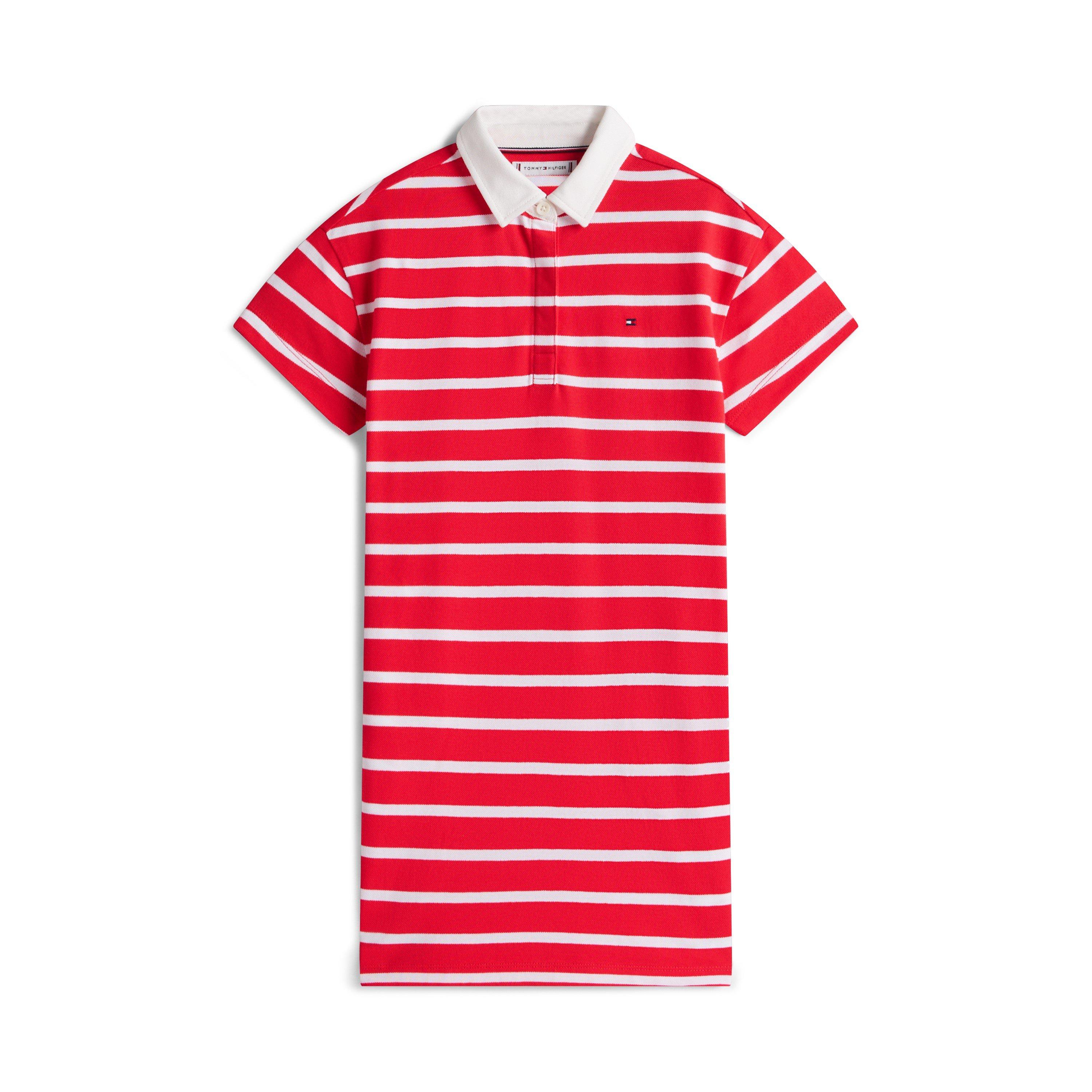 Tommy Hilfiger Girls Kids' Polo Dress - Red Alert Xk3 - 10Y