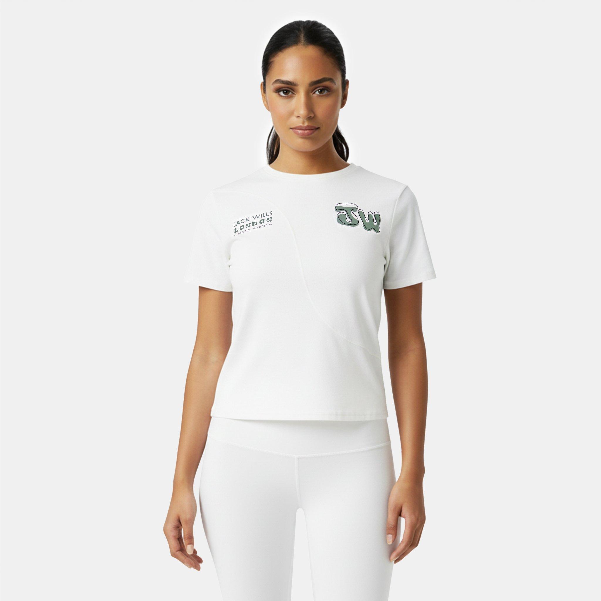 Bianco vintage - Jack Wills - Women's JW Splice Slim Fit T-Shirt - 3