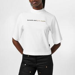 Palm Angels Sunsets Cropped T Shirt