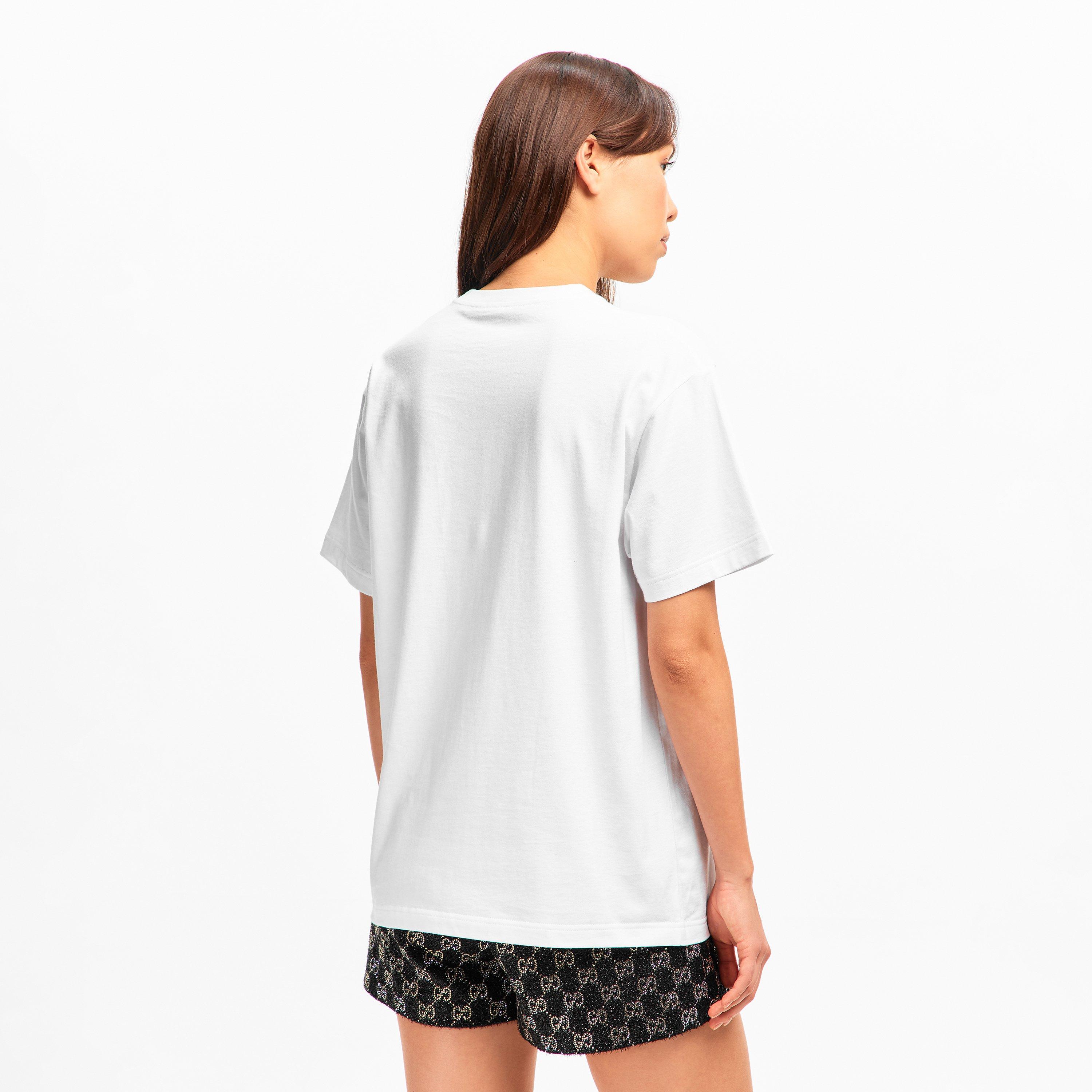 White/Mix - Gucci - Women's Small Logo T-Shirt - 4