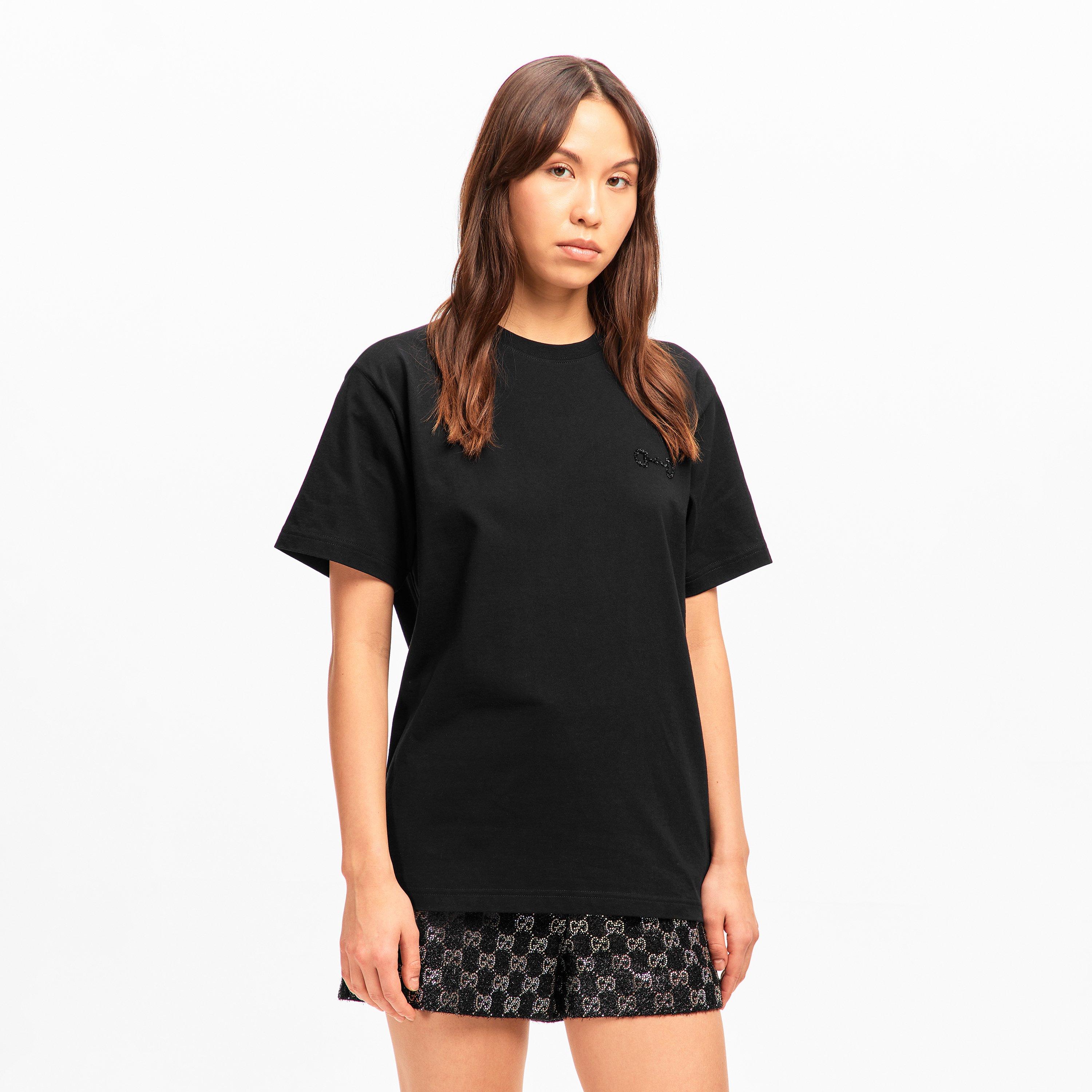 Black/Mix - Gucci - Women's Small Logo T-Shirt - 3