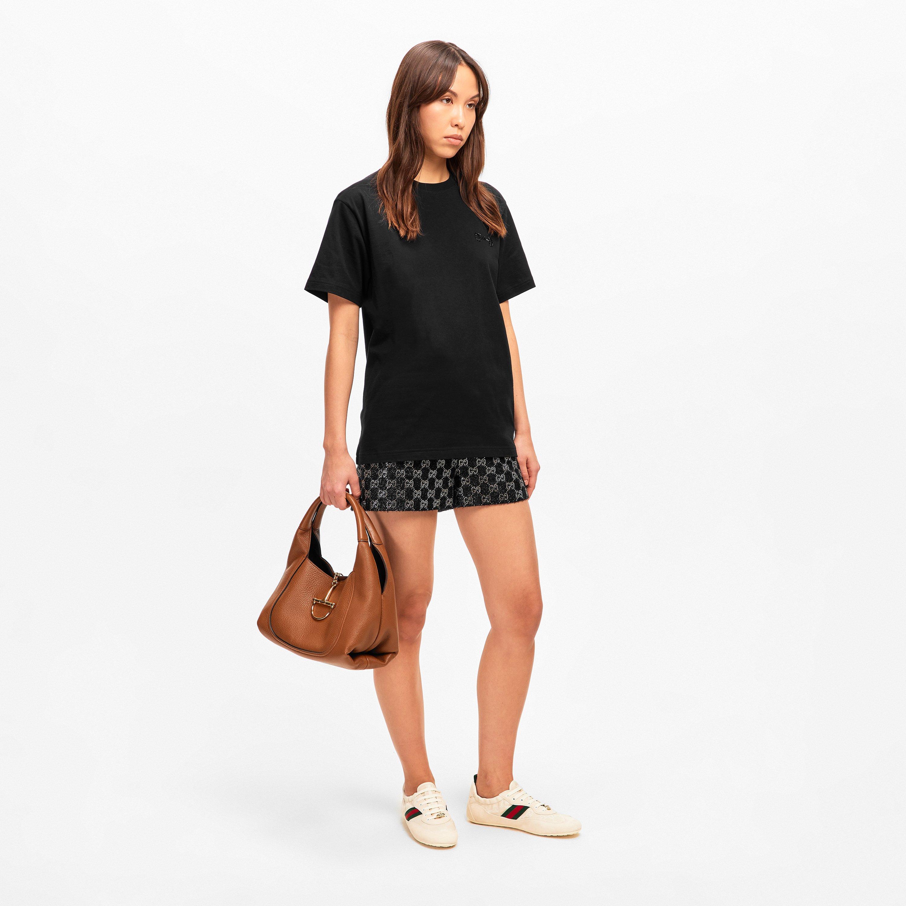 Black/Mix - Gucci - Women's Small Logo T-Shirt - 6