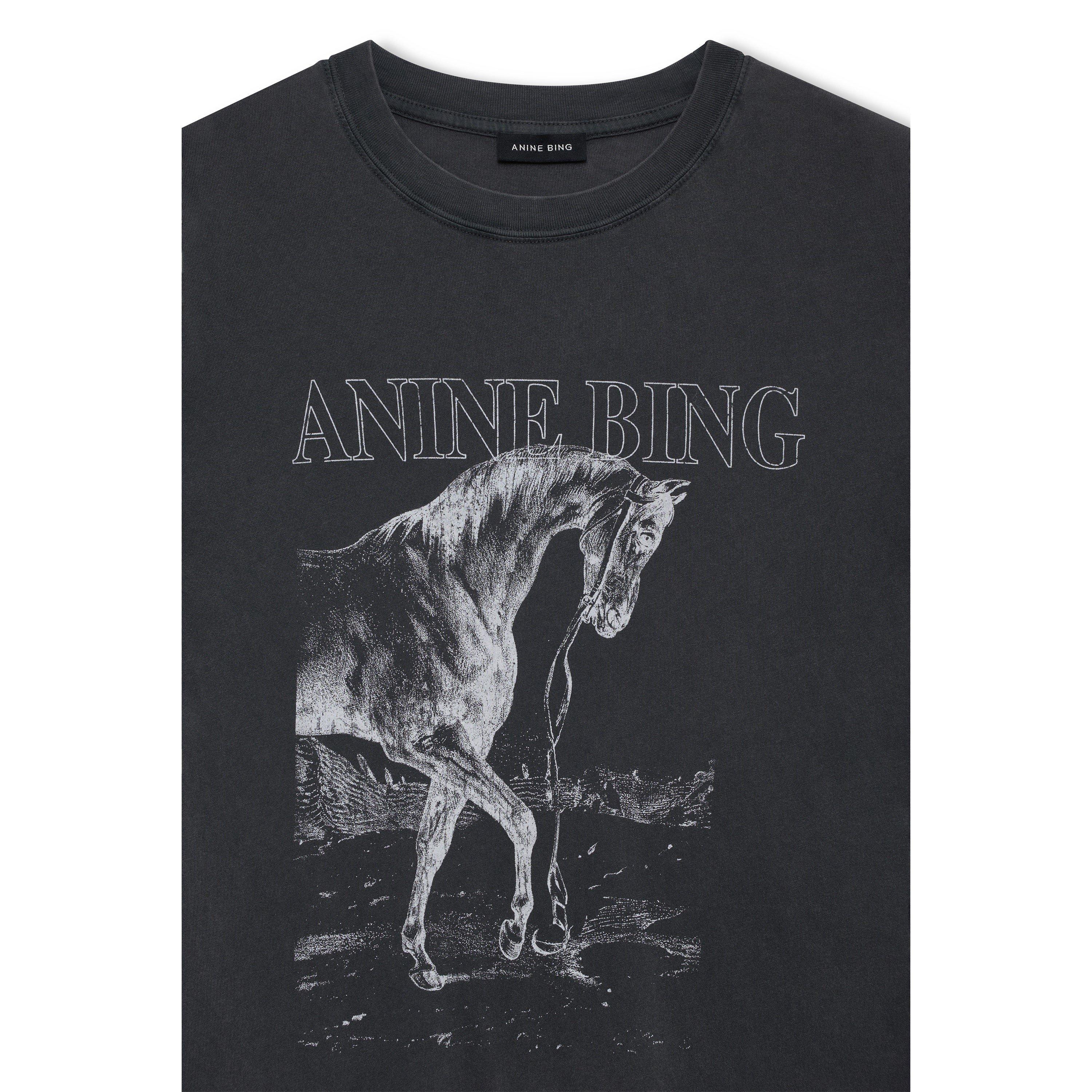 Washed Black - Anine Bing - Womens Lili T-Shirt - 5