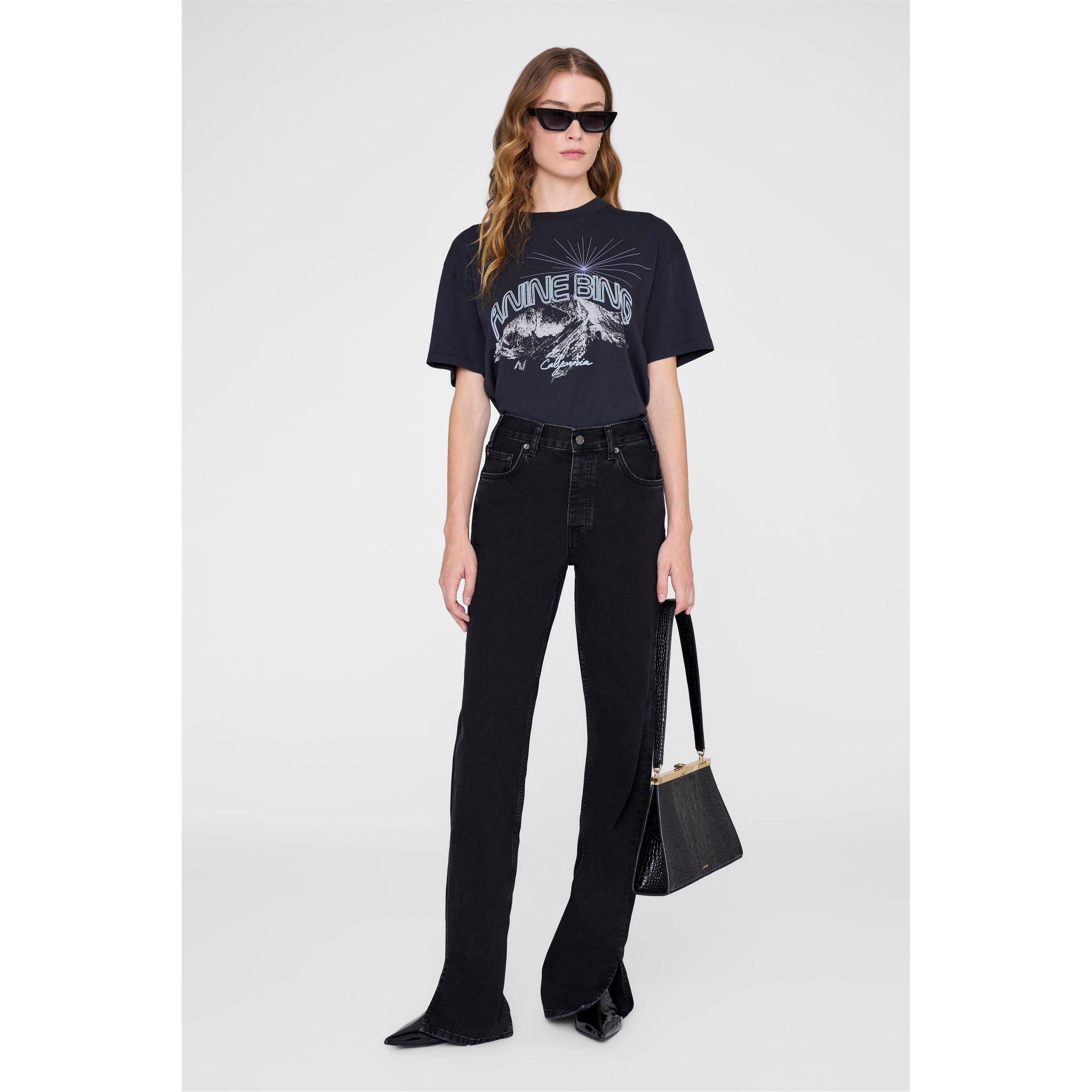 VINTAGE BLACK - Anine Bing - Womens Walker California T-Shirt - 2