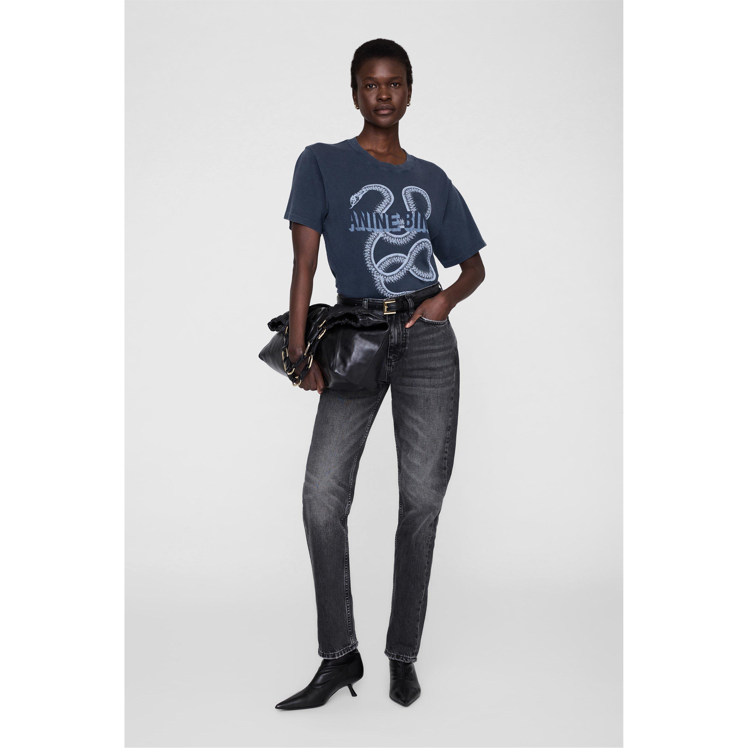 Washed Black - Anine Bing - Anine Lili Tee Ld62 - 2