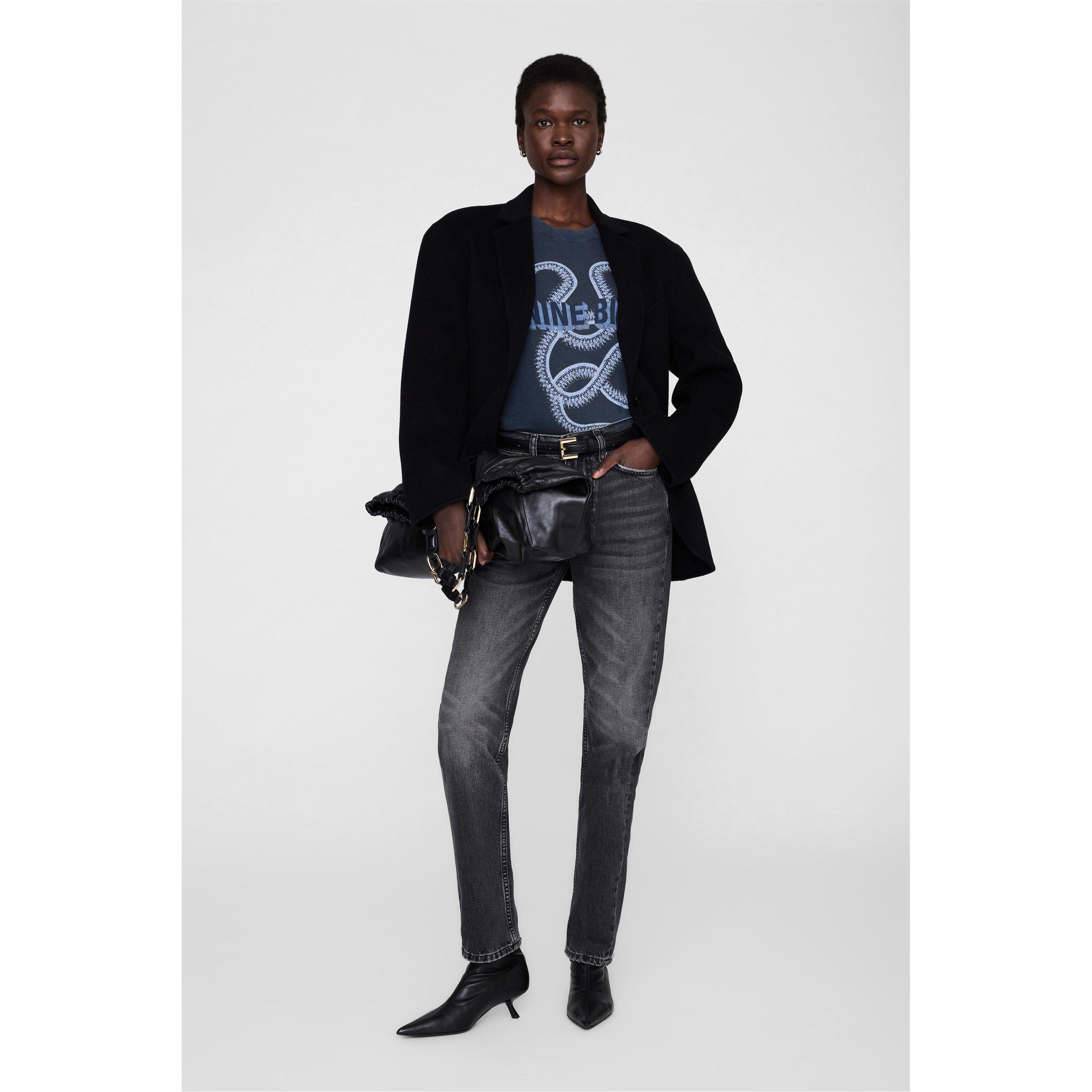 Washed Black - Anine Bing - Anine Lili Tee Ld62 - 4