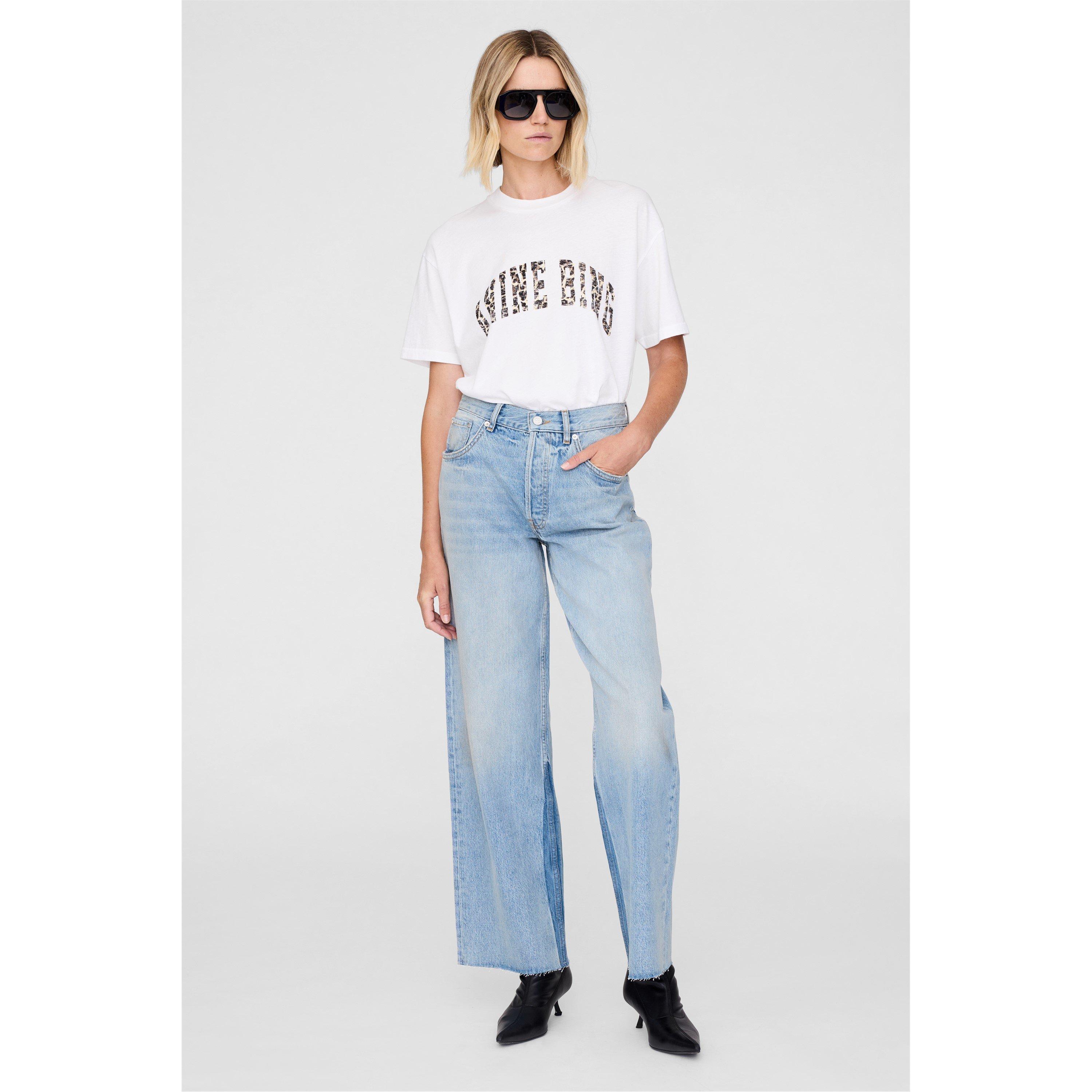 White Leo - Anine Bing - Womens Walker Leopard Print T-Shirt - 2