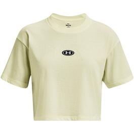 Under Armour Crop Short Sleeve T-Shirt Womens