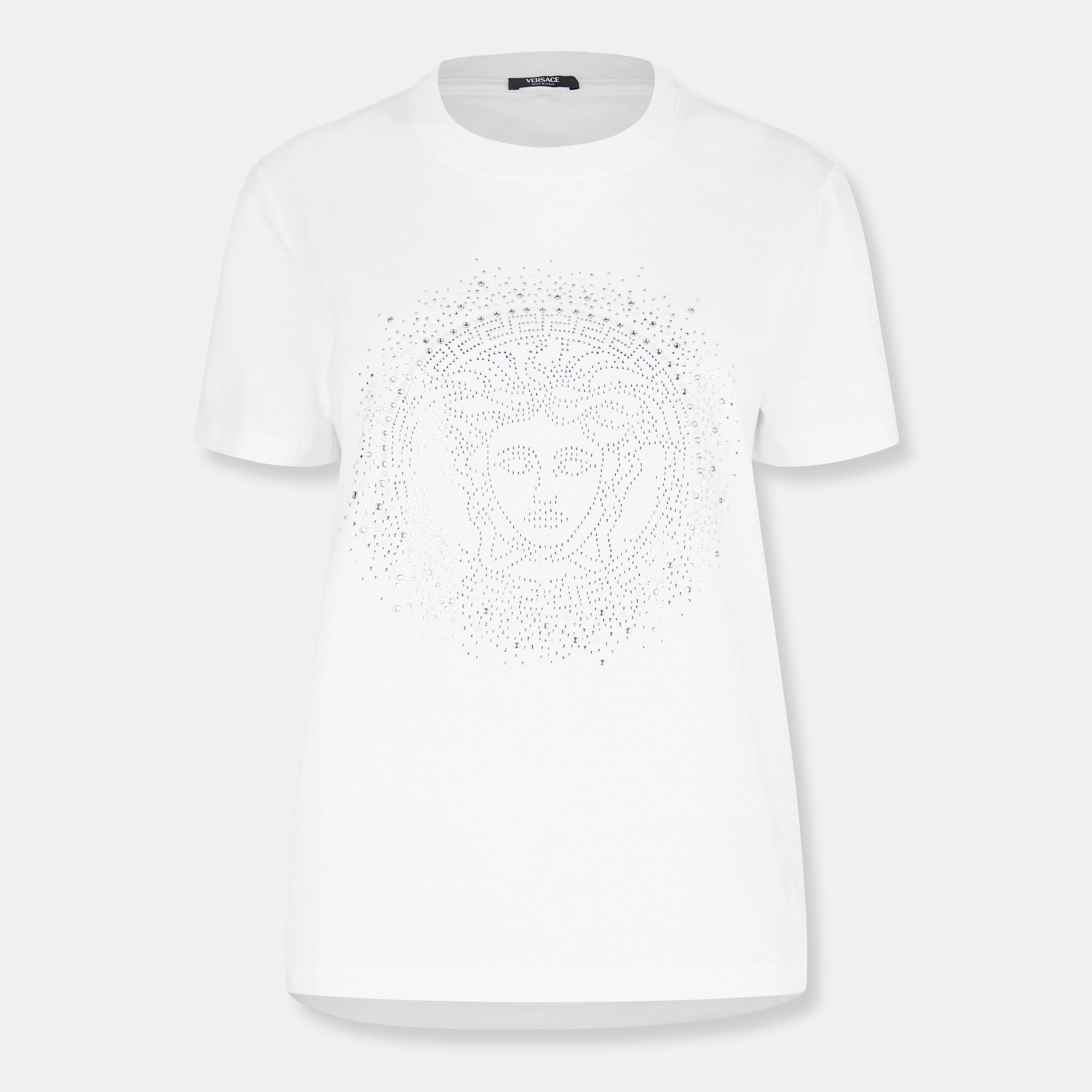 White Crystal - Versace - Women's Medusa T-Shirt - 1