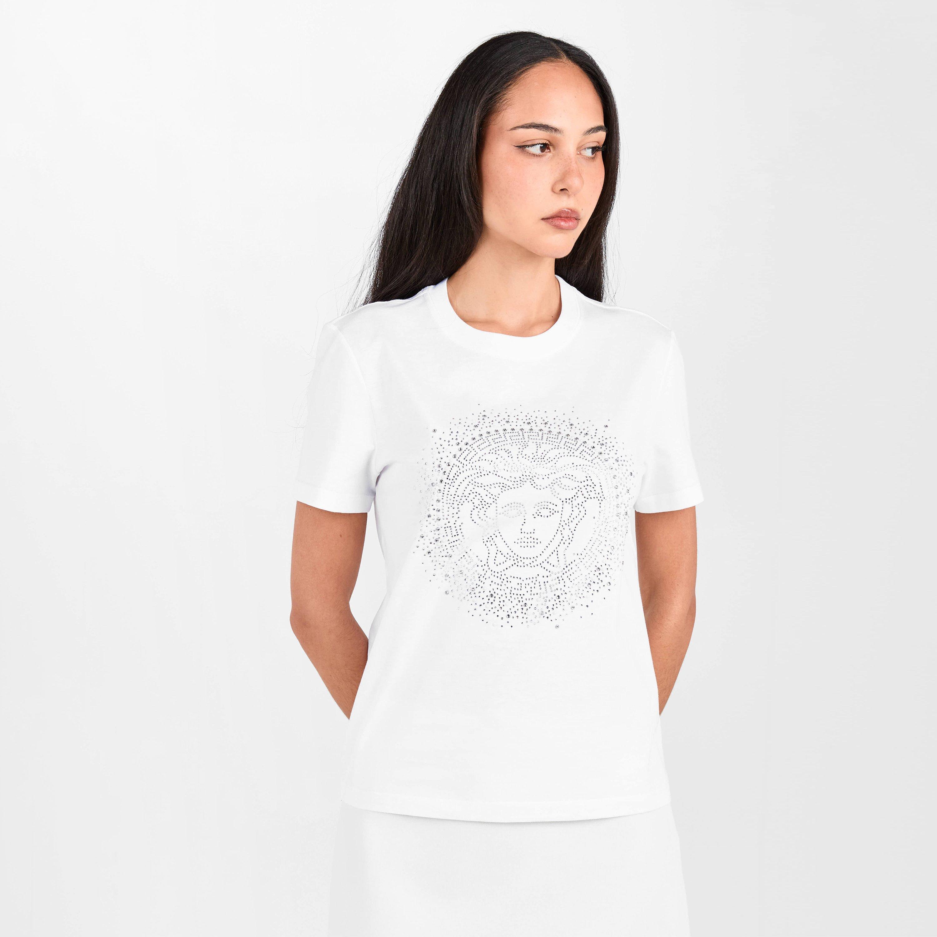White Crystal - Versace - Versace Medusa Tee Ld61 - 3
