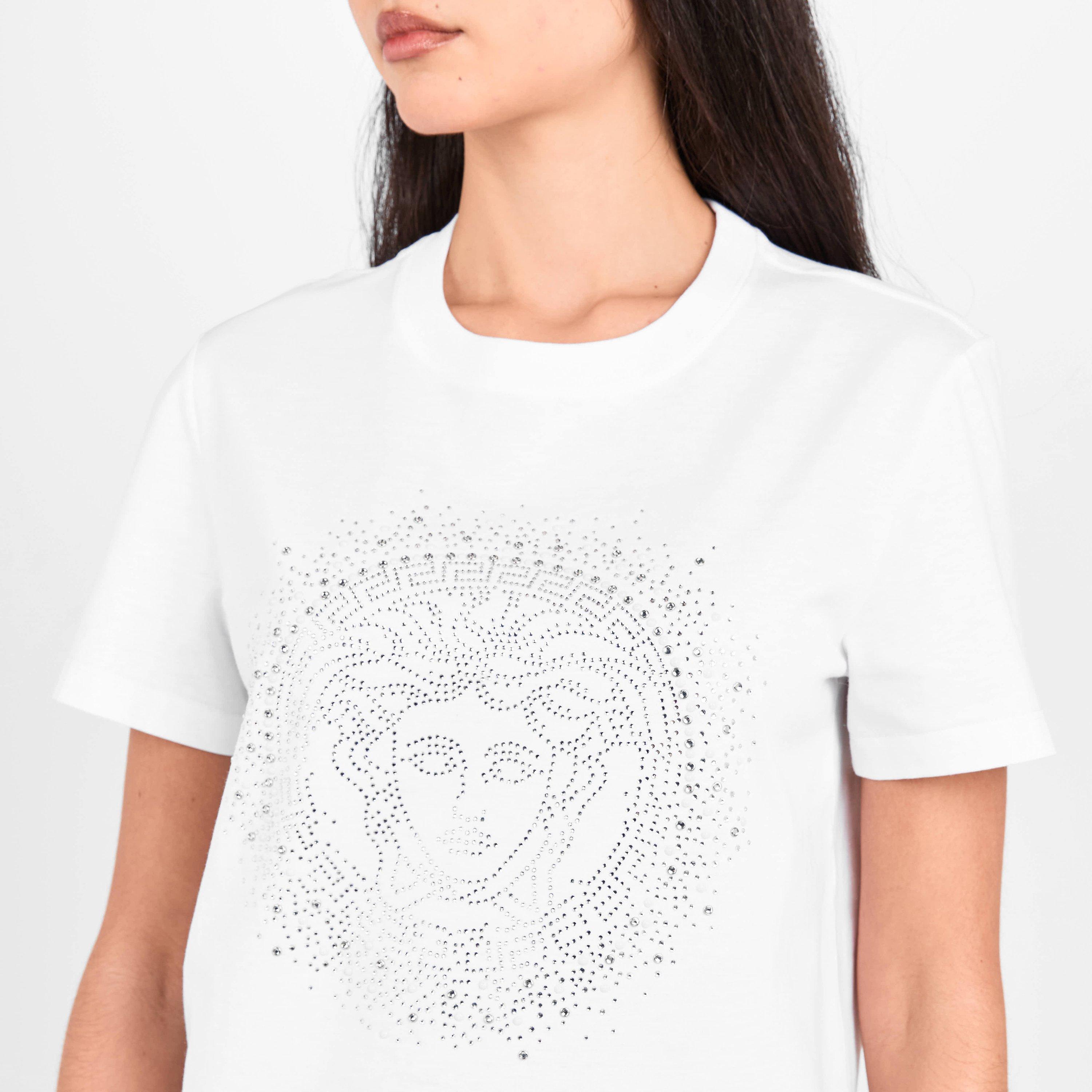 White Crystal - Versace - Versace Medusa Tee Ld61 - 5