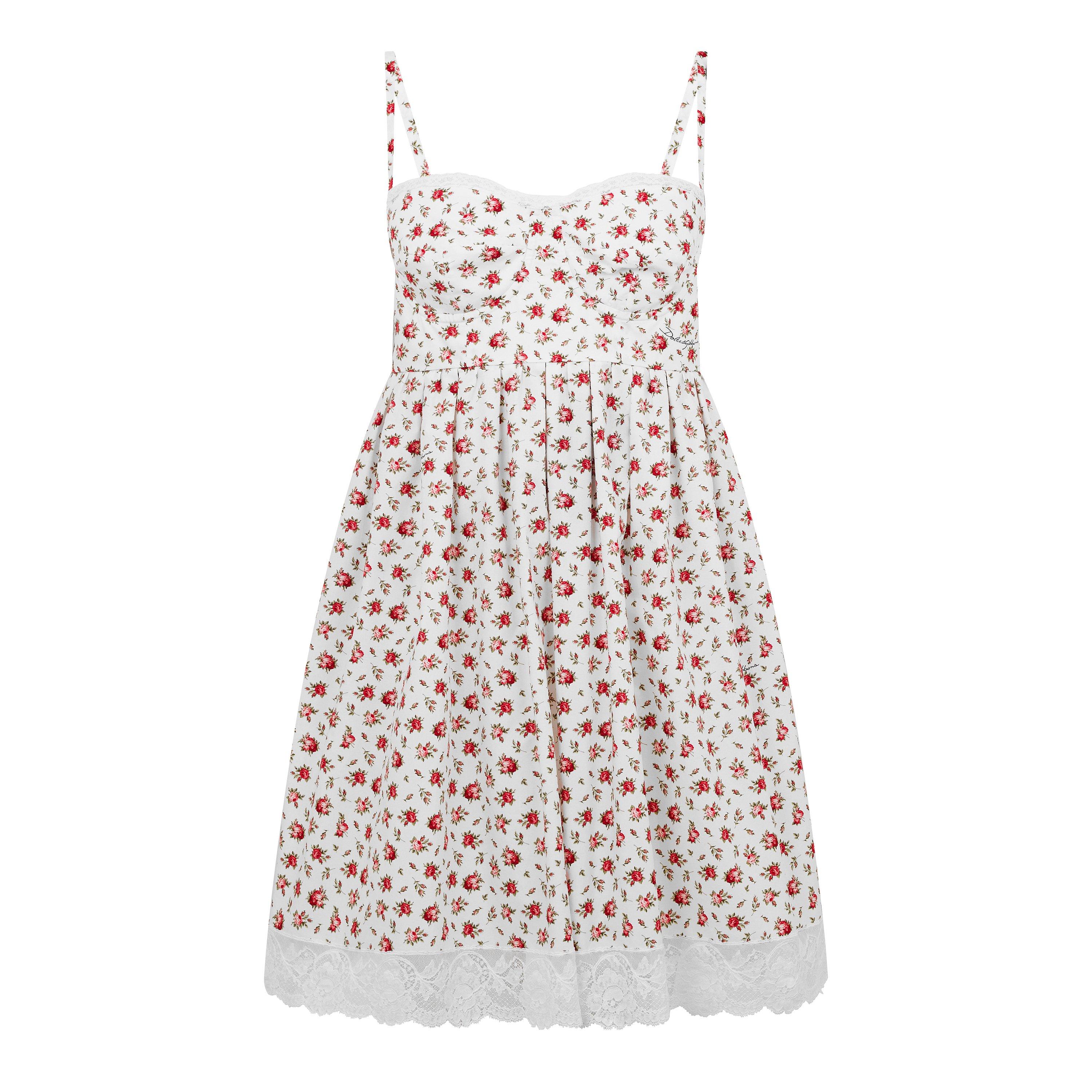 Dolce and Gabbana DG Floral Dress Ld61 - Roselline - Size 12 (M)