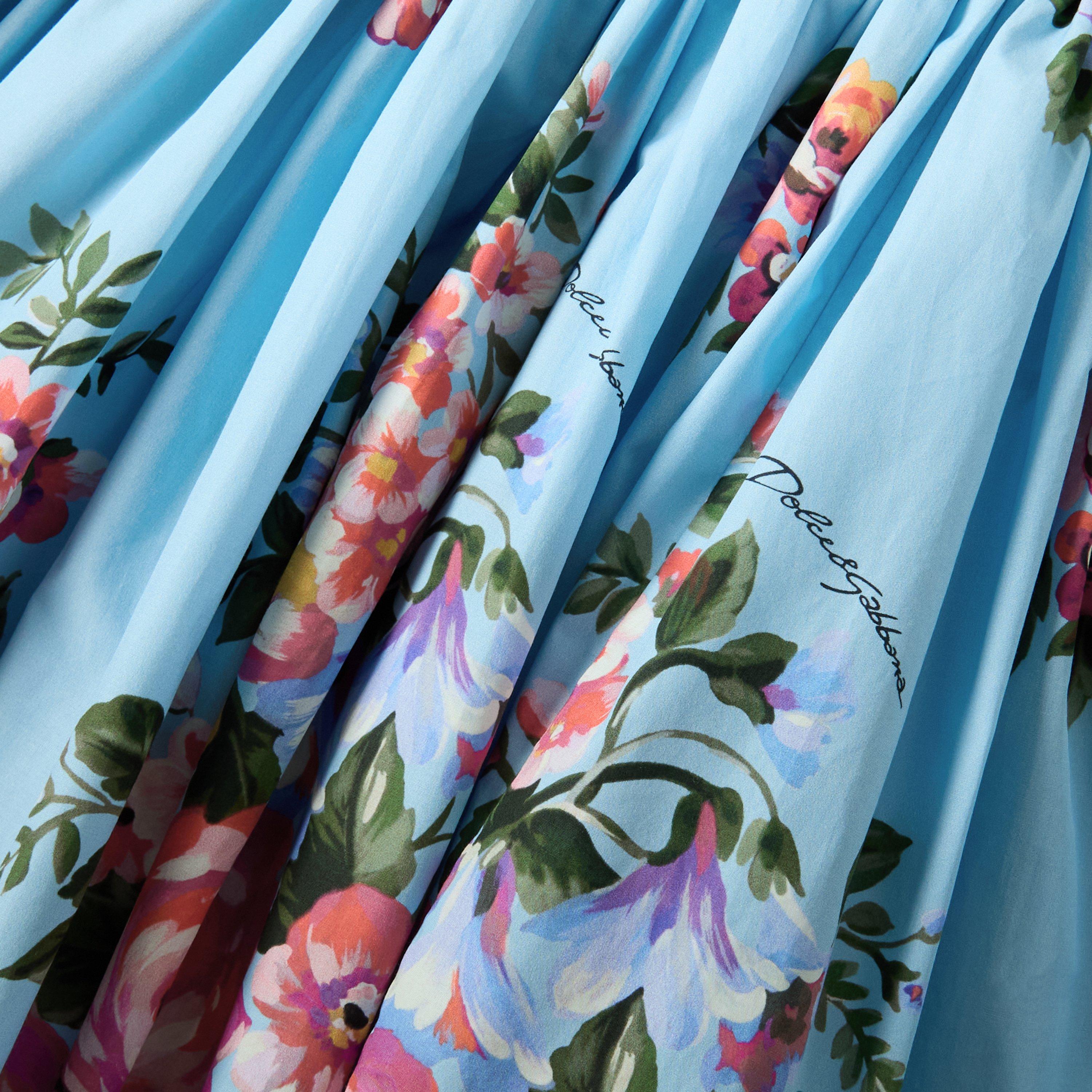 Fiori Celeste - Dolce and Gabbana - DG Floral Dress Ld61 - 3