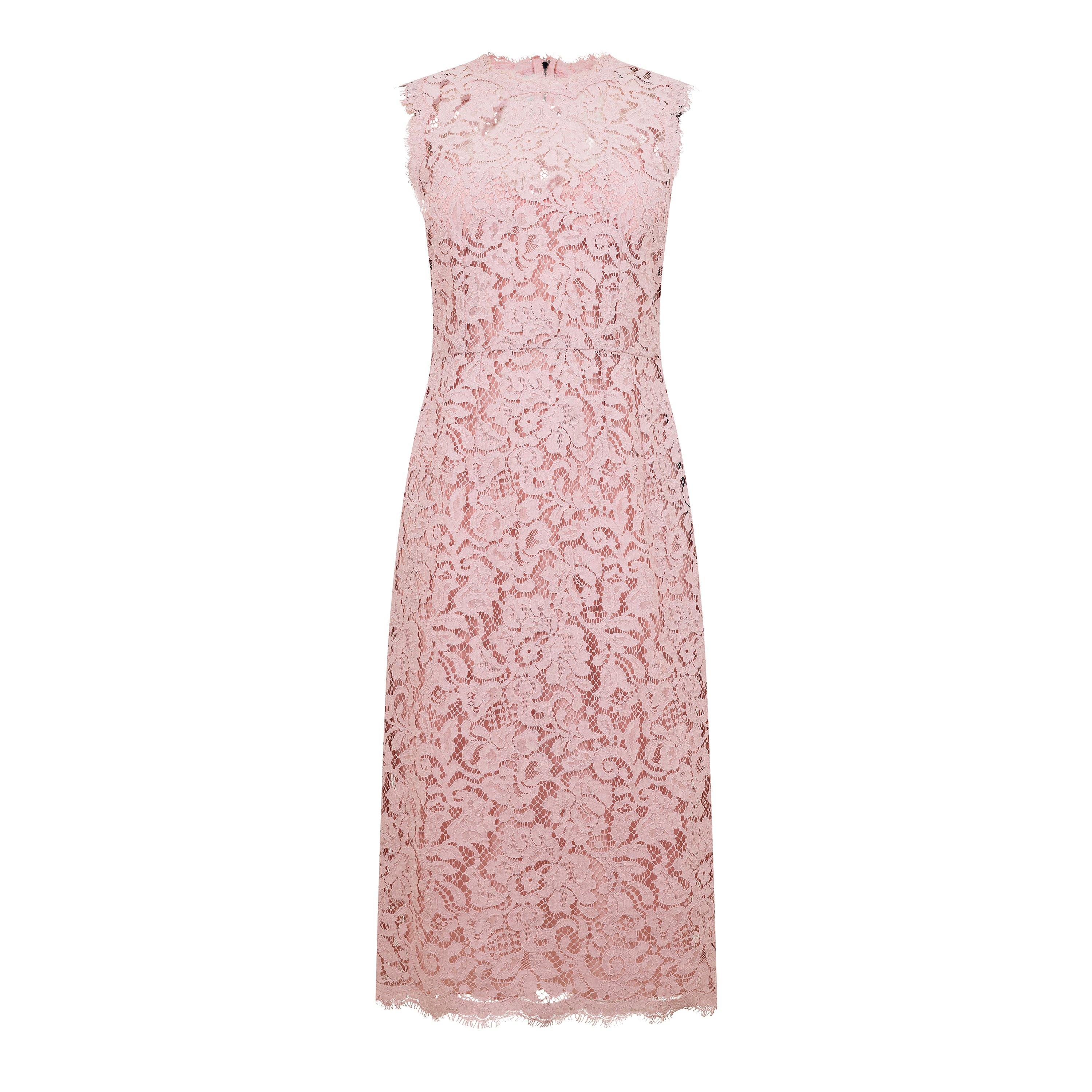 Dolce and Gabbana DG Lace DRess - Rosa - Size 8 (XS)