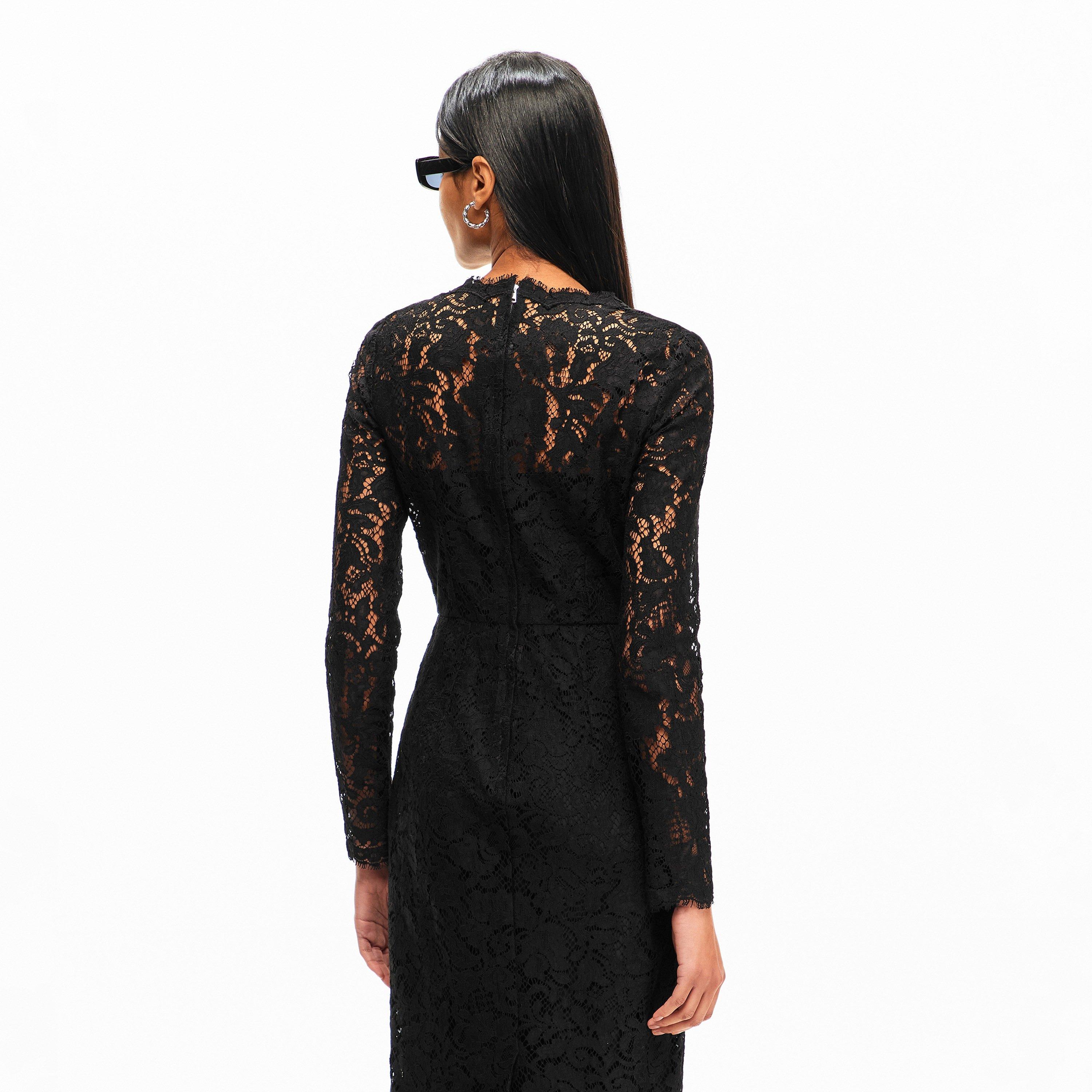 Nero - Dolce and Gabbana - Women's Lace Maxi Dress - 4