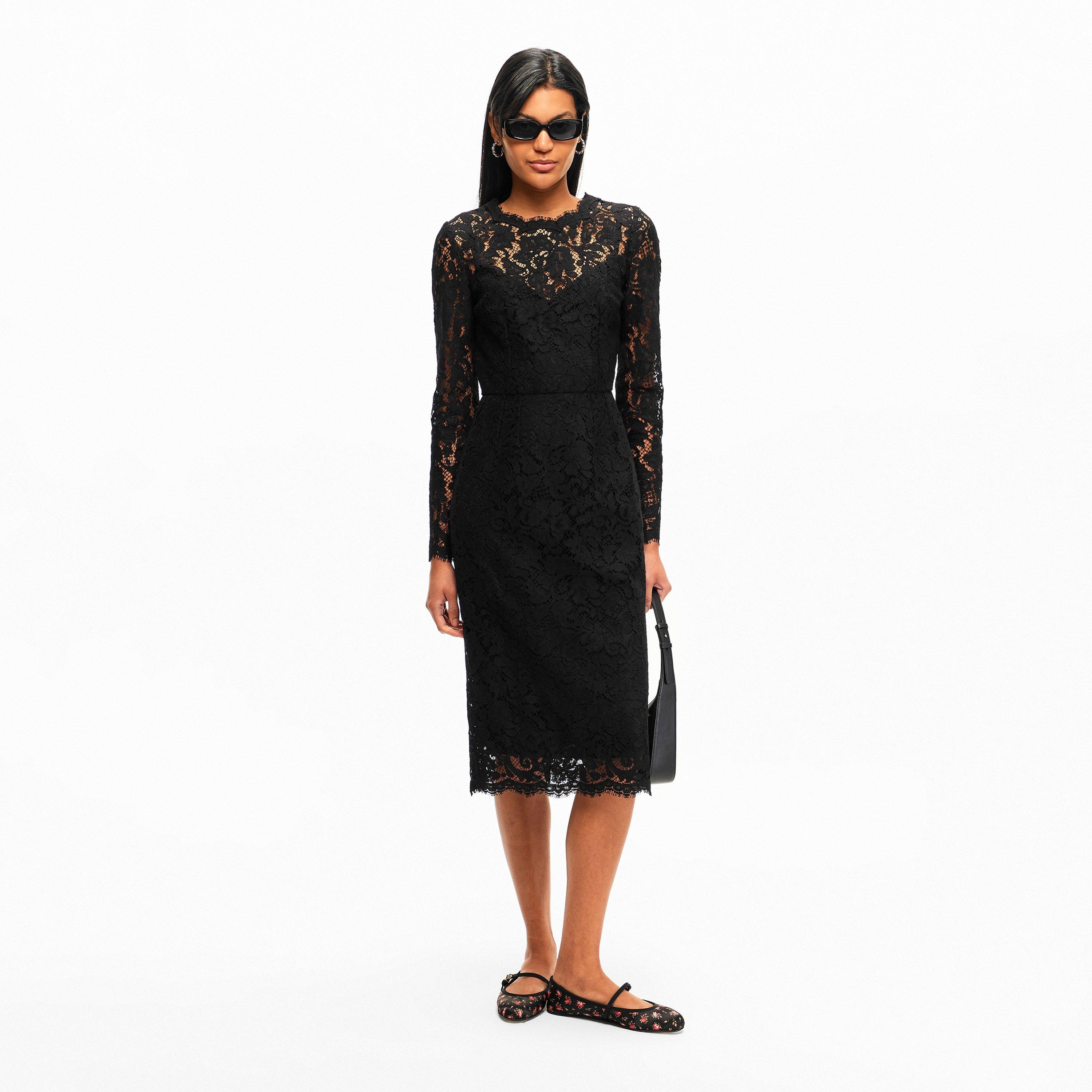 Nero - Dolce and Gabbana - Women's Lace Maxi Dress - 6