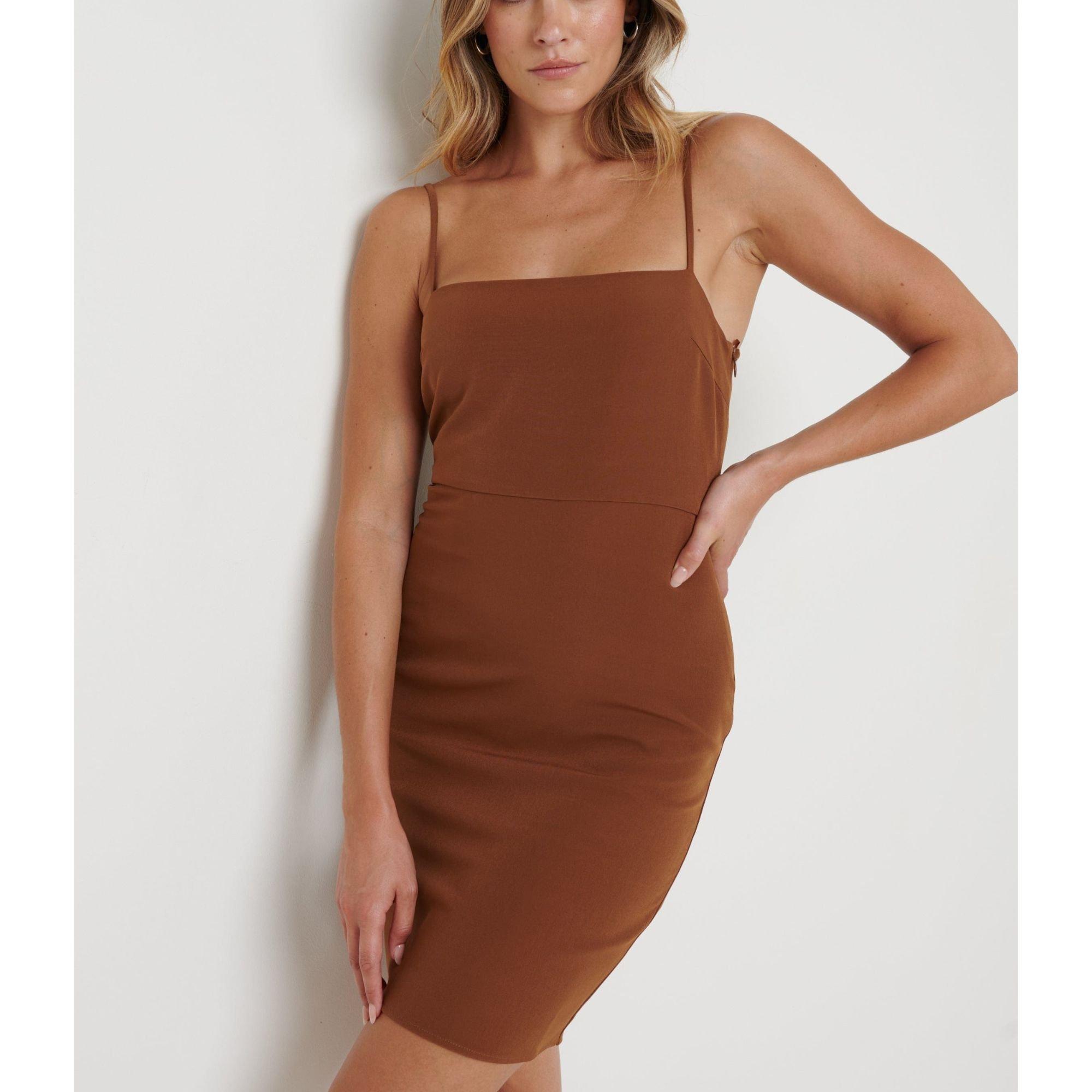 Brown - Pretty Lavish - Mini Dress - 2