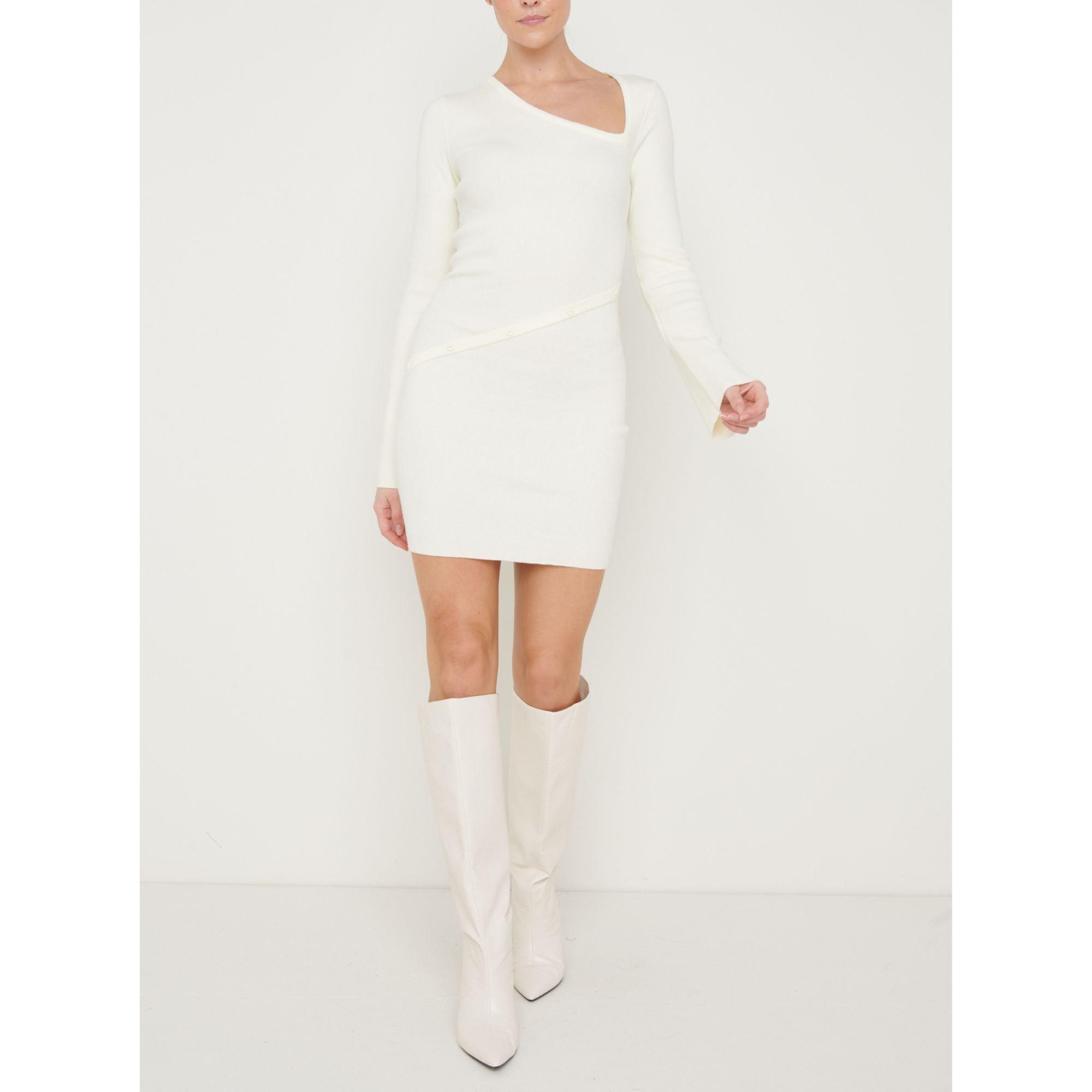 Cream - Pretty Lavish - Women's P. Amie Button Mini Dress - 1