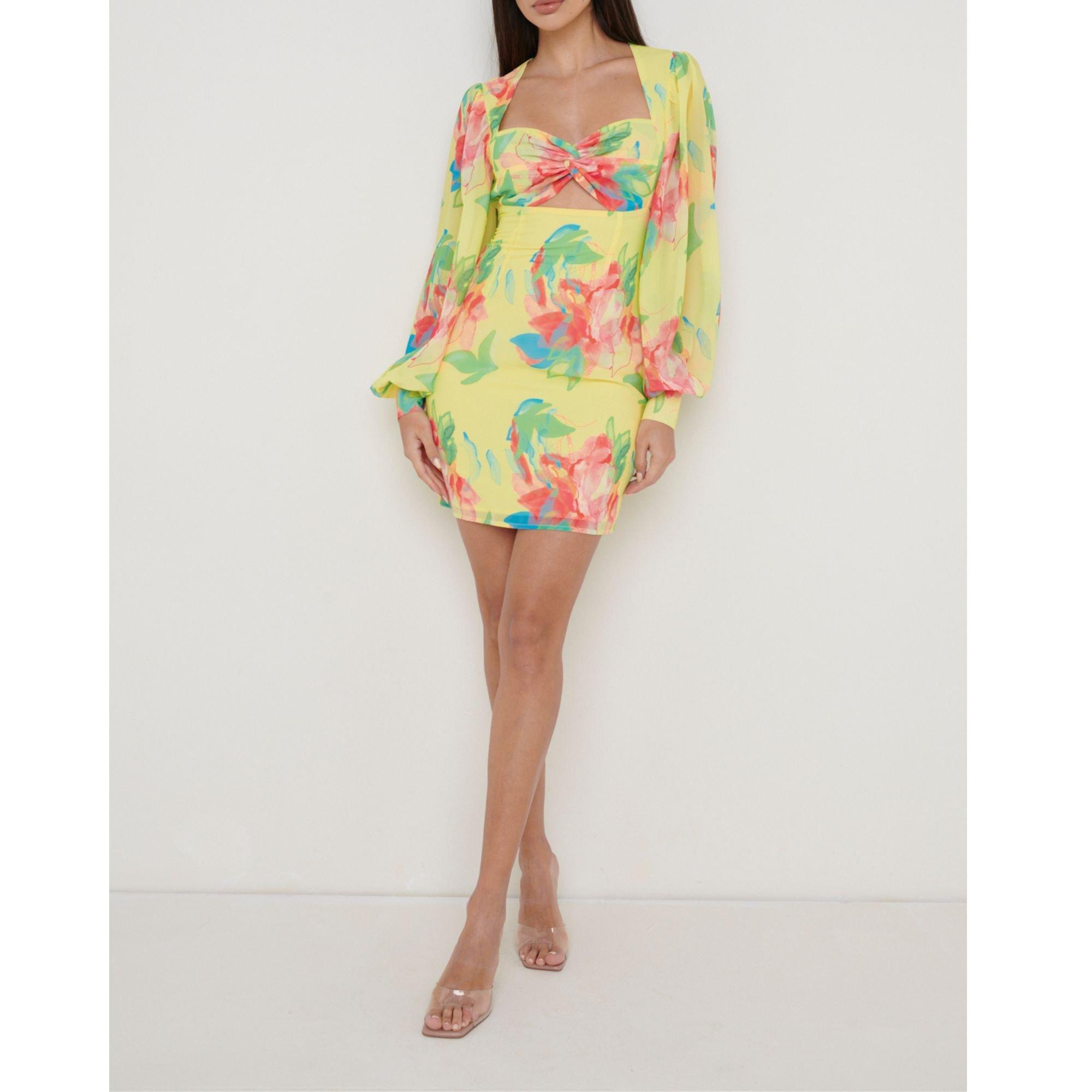Zitrone - Pretty Lavish - Women's Anais Cut Mini Dress - 1