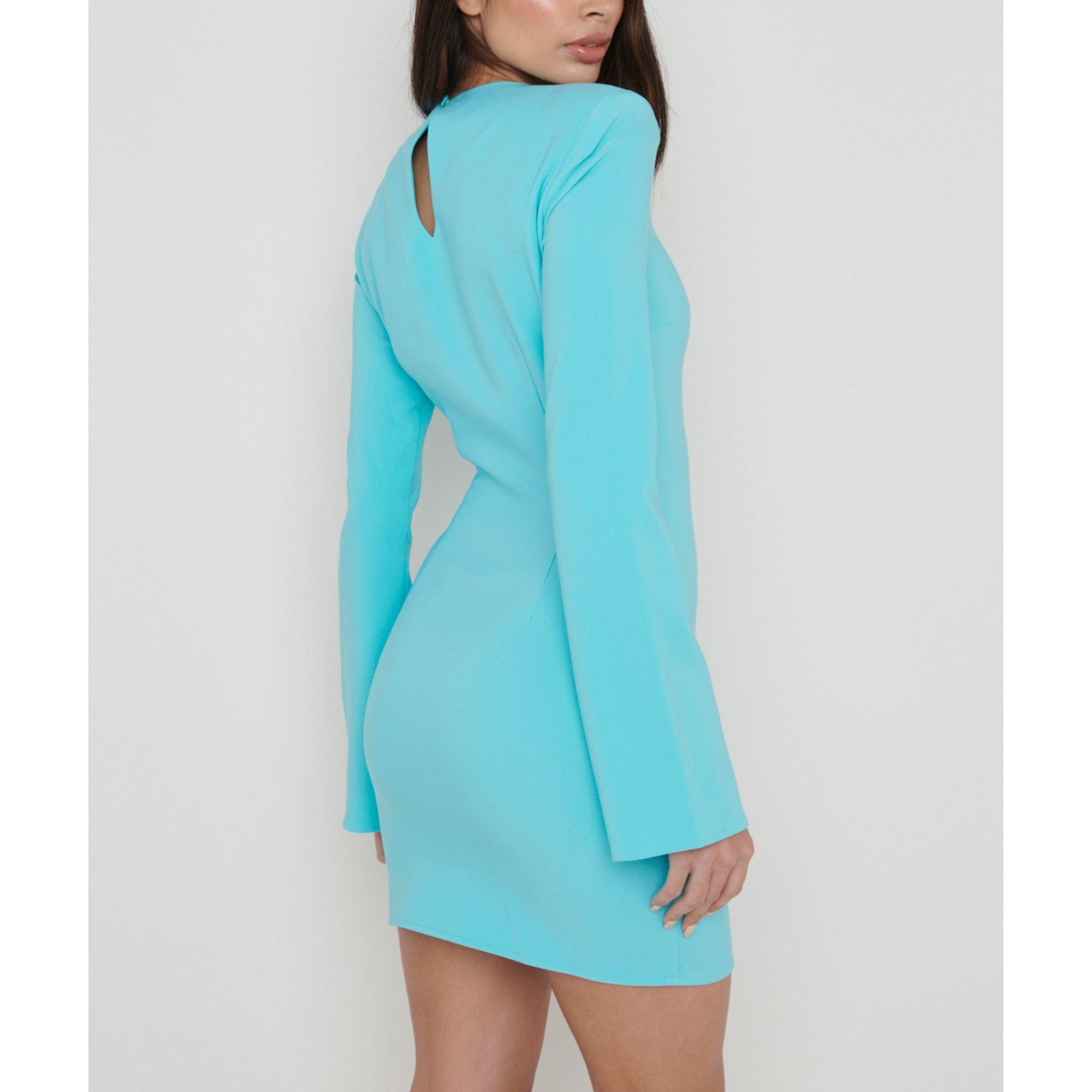 Turquoise - Pretty Lavish - Charlene Mini Dress - 3