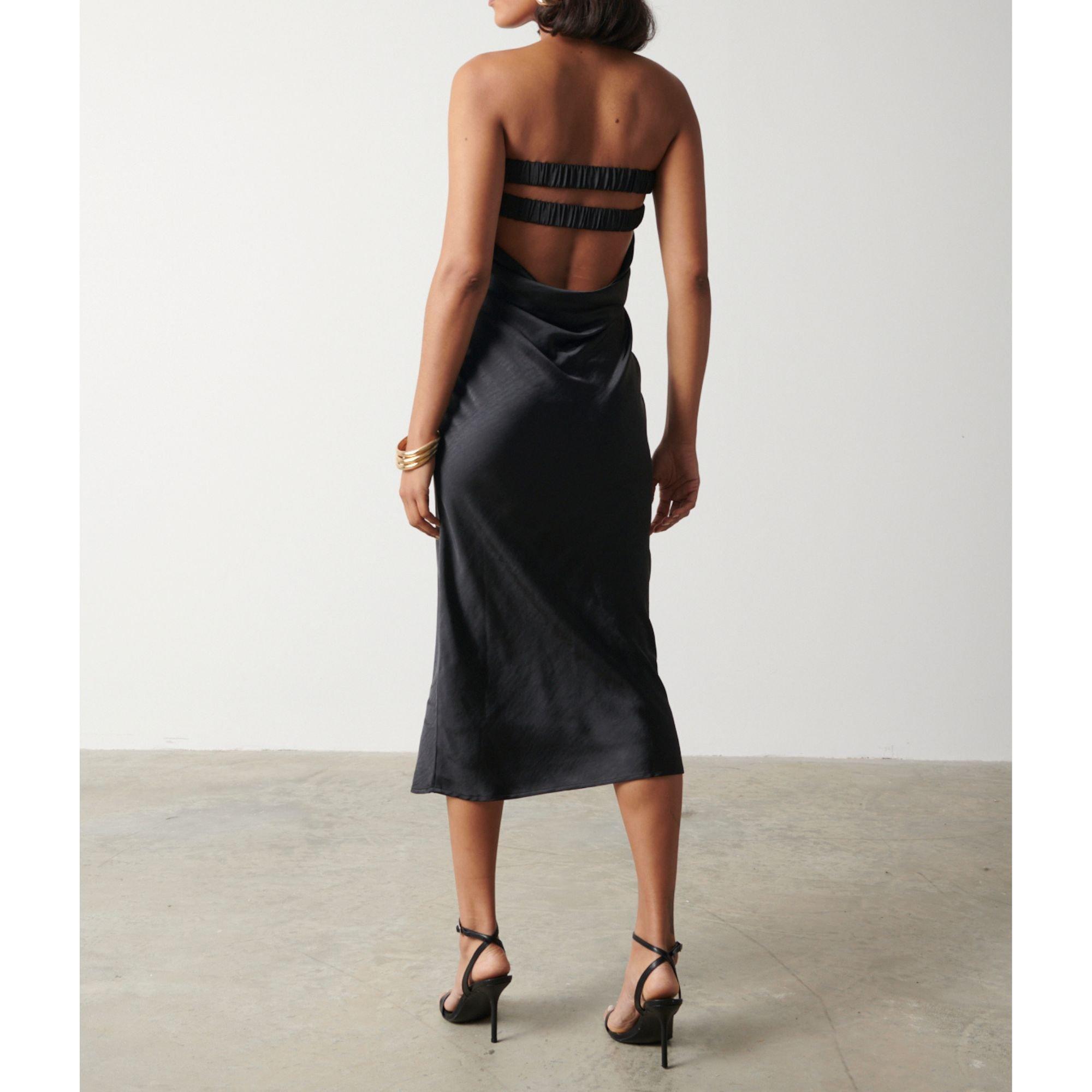 Black - Pretty Lavish - Heather Slip Dress - 3