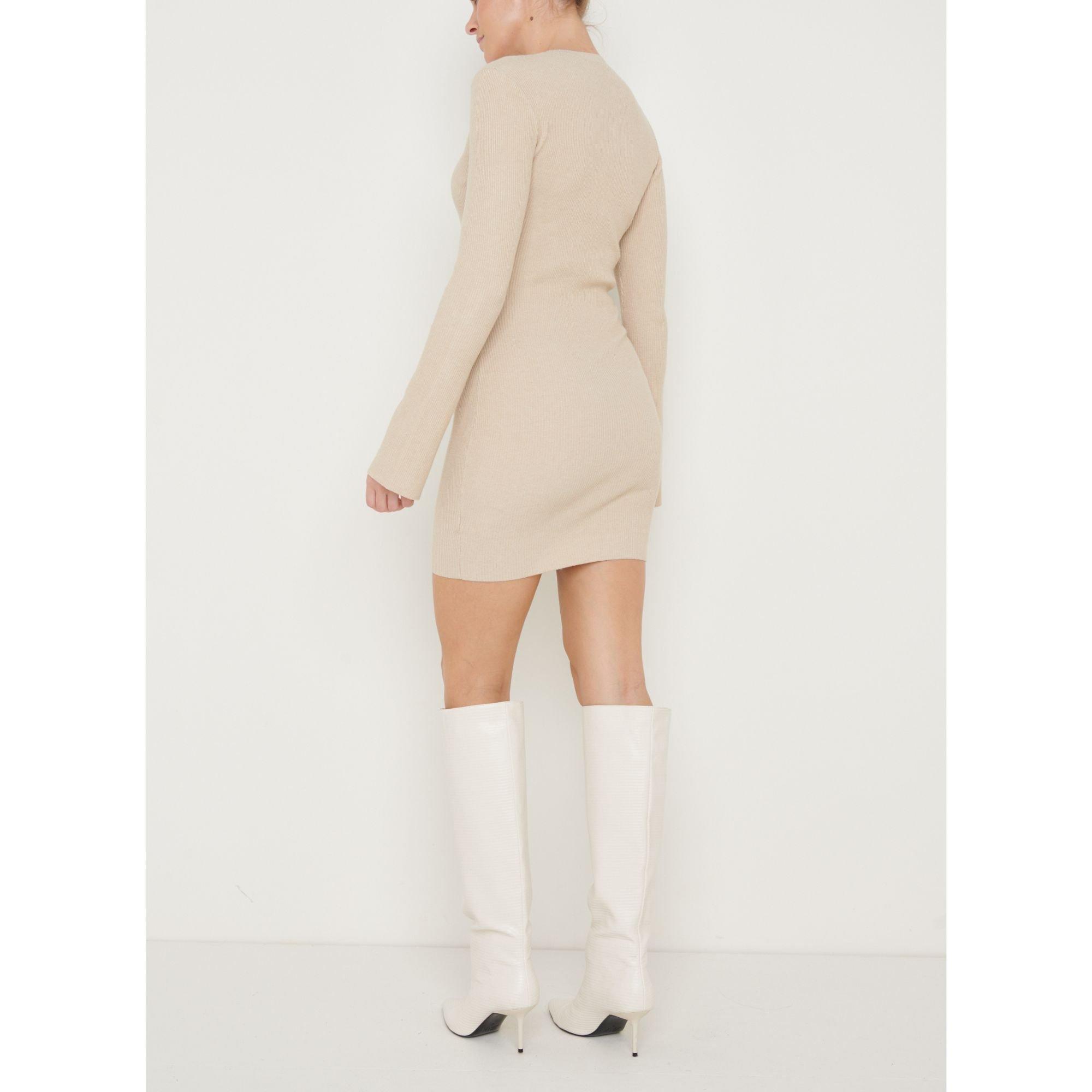 Beige - Pretty Lavish - Laurel Mini Dress - 3