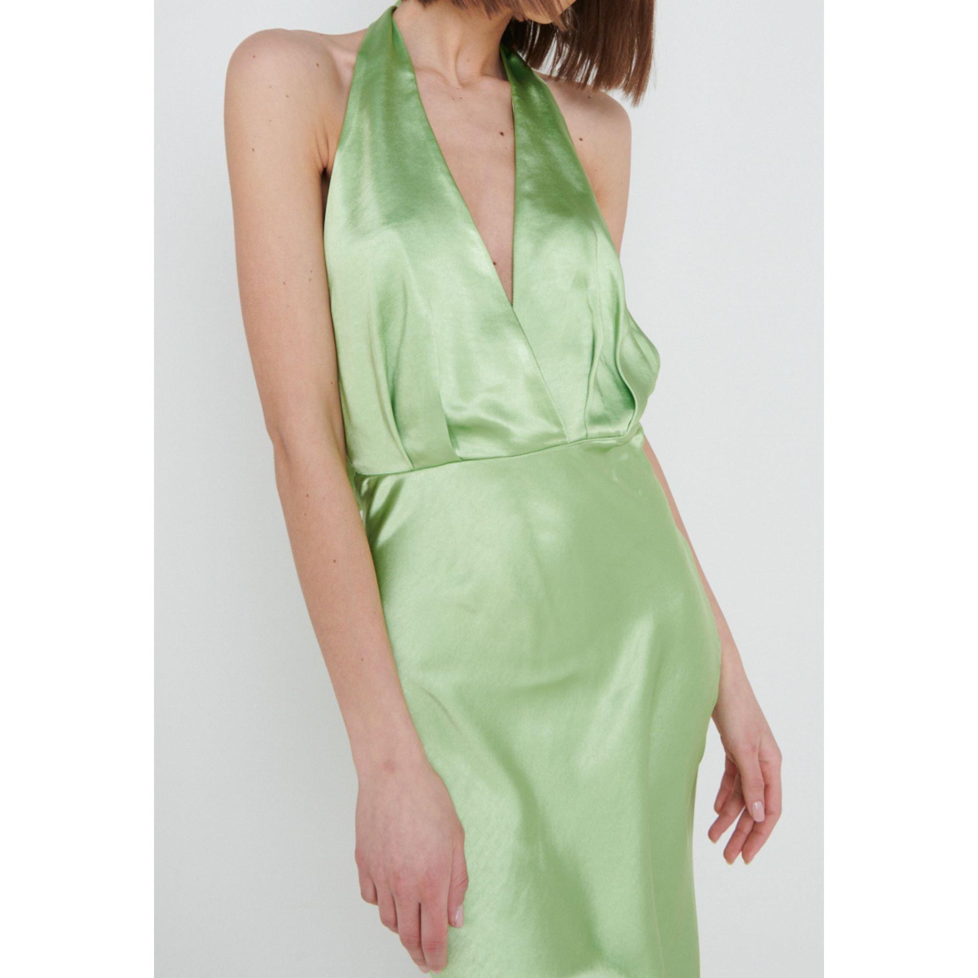 Green - Pretty Lavish - Slinky Dress - 2