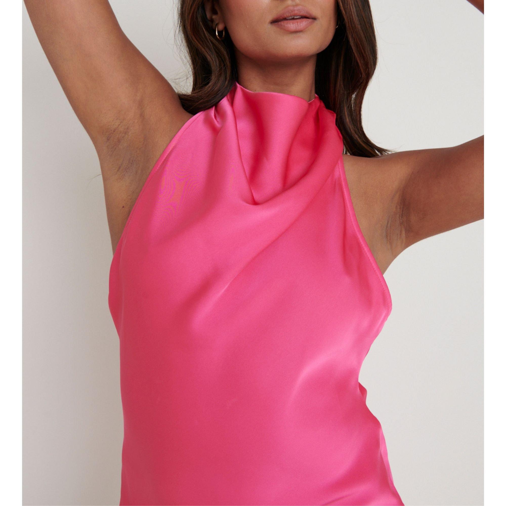 Fuchsia - Pretty Lavish - Cowl Neck Mini Dress - 2