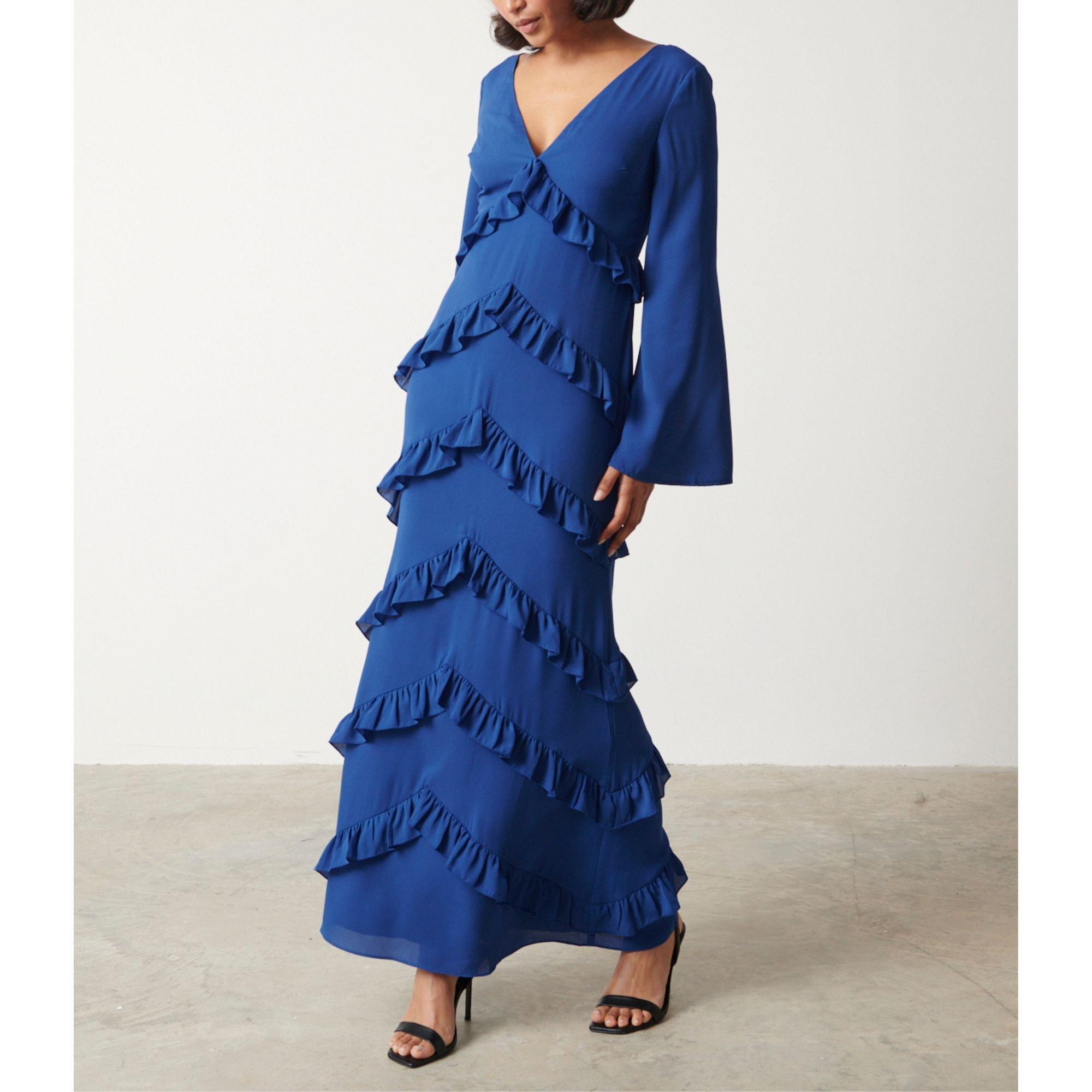 Pretty Lavish Women's P Paige Maxi Dress - Blue - 8 (XS)