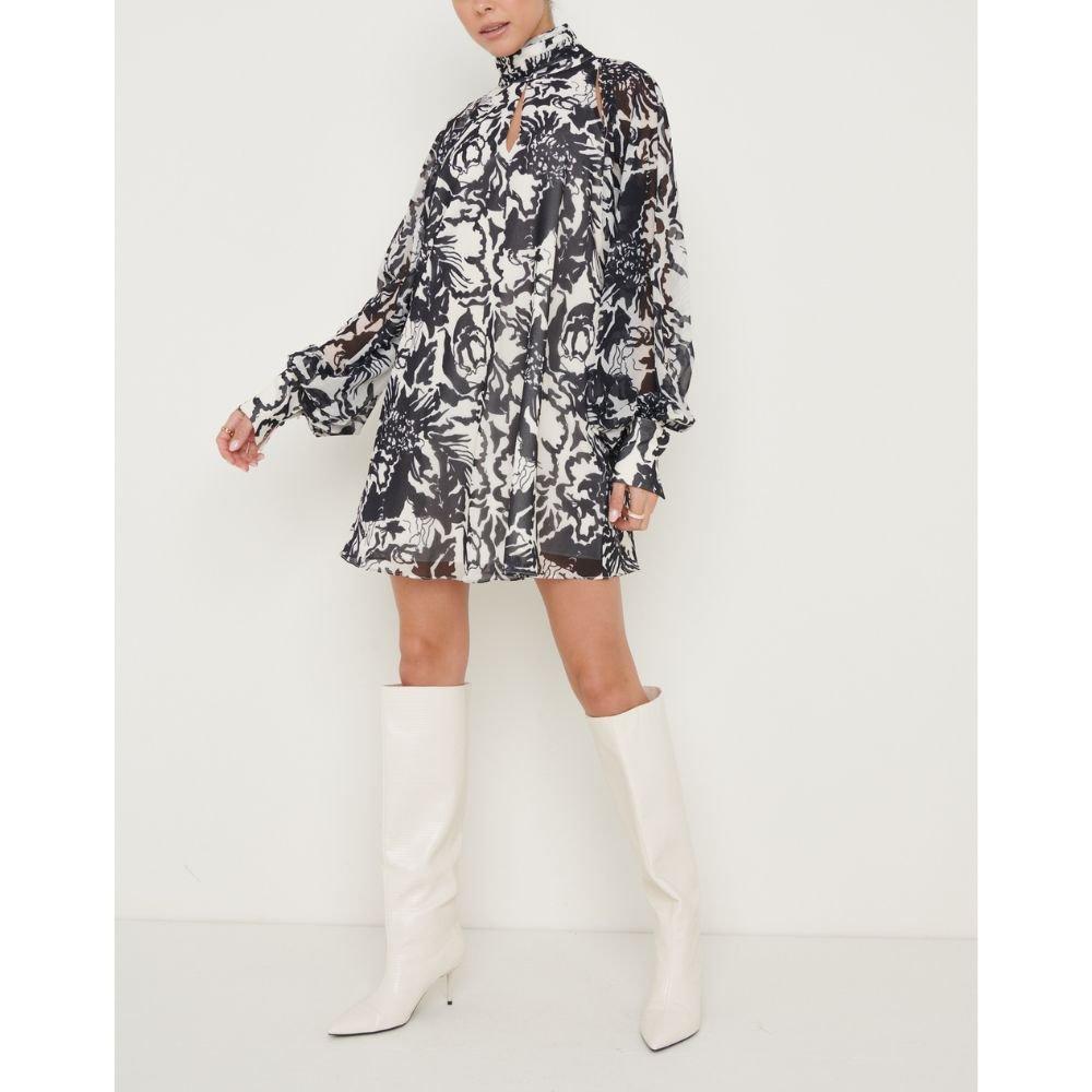 Floral Print - Pretty Lavish - Women's P Romy Chiffon Mini Dress - 1