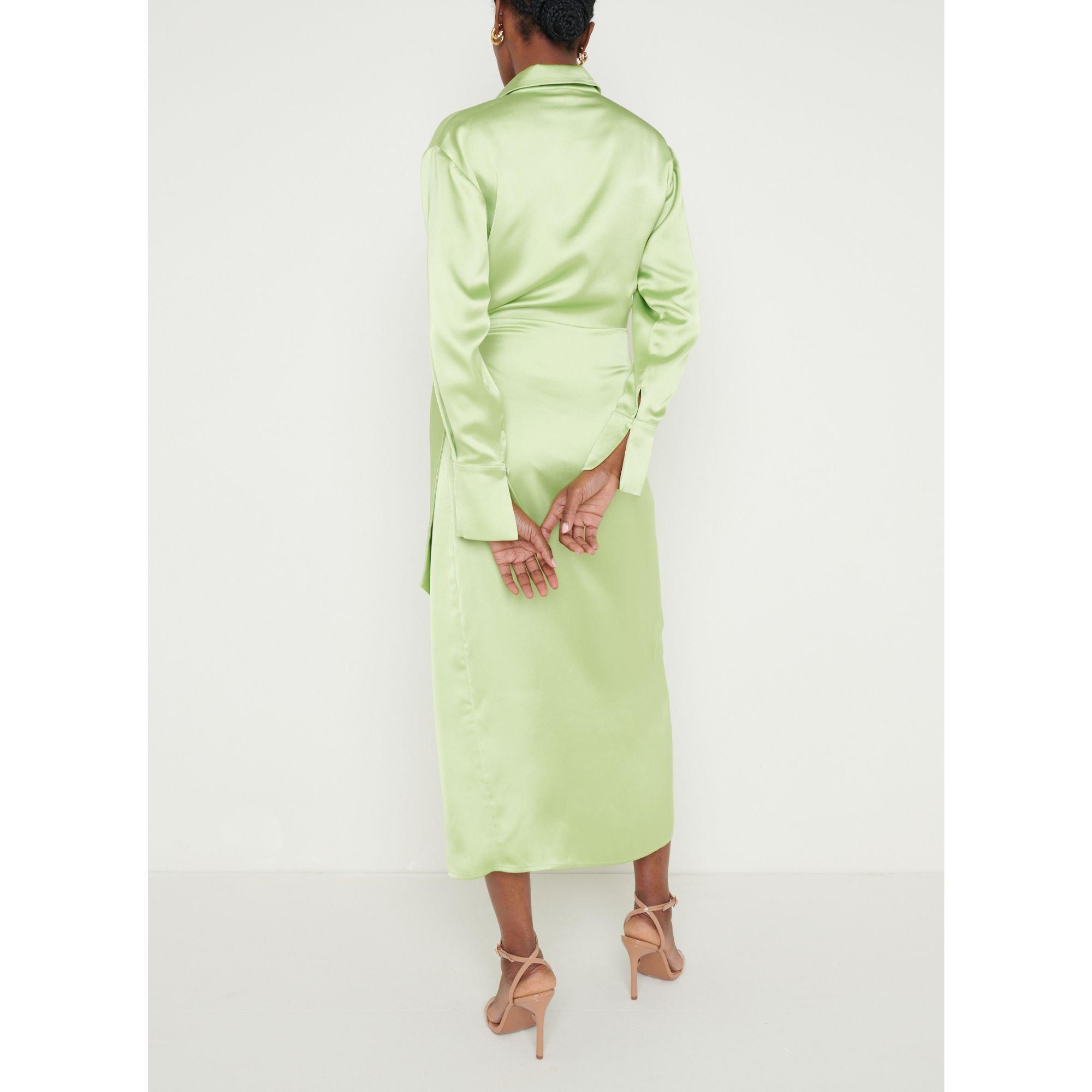 Green - Pretty Lavish - Ronnie Wrap Dress - 3