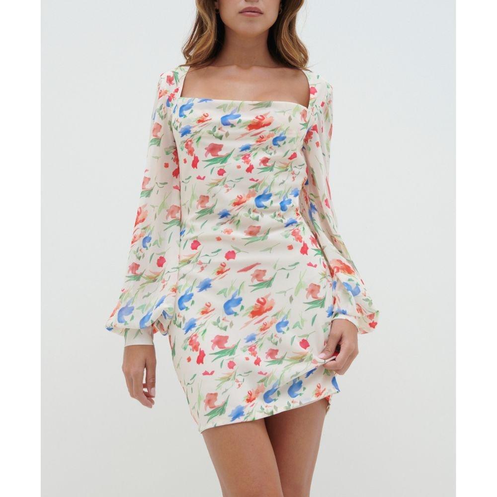 Floral - Pretty Lavish - Women's Mini Dress - 1