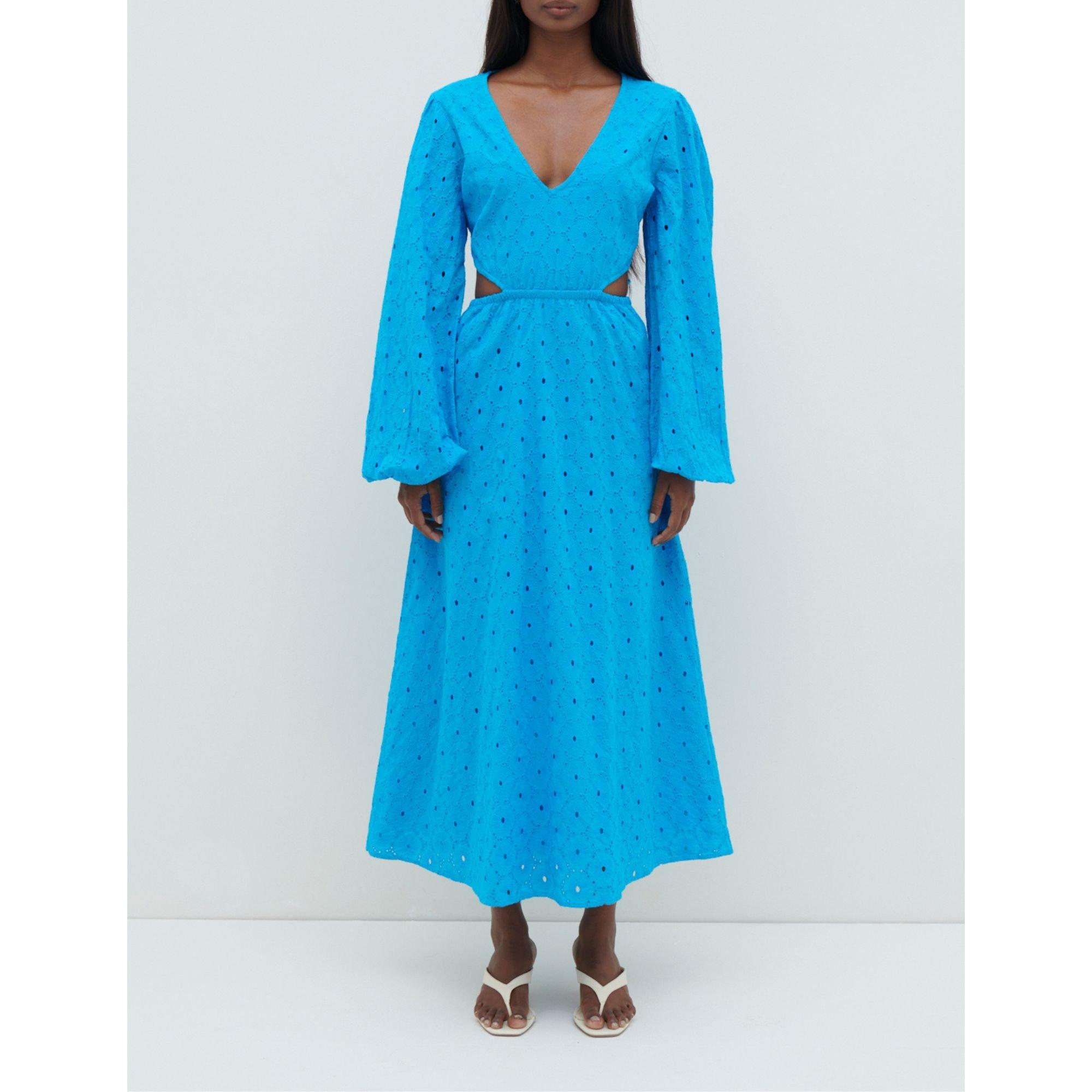 Santorini Blue - Pretty Lavish - Women's Midaxi Cut Out Dress - 1