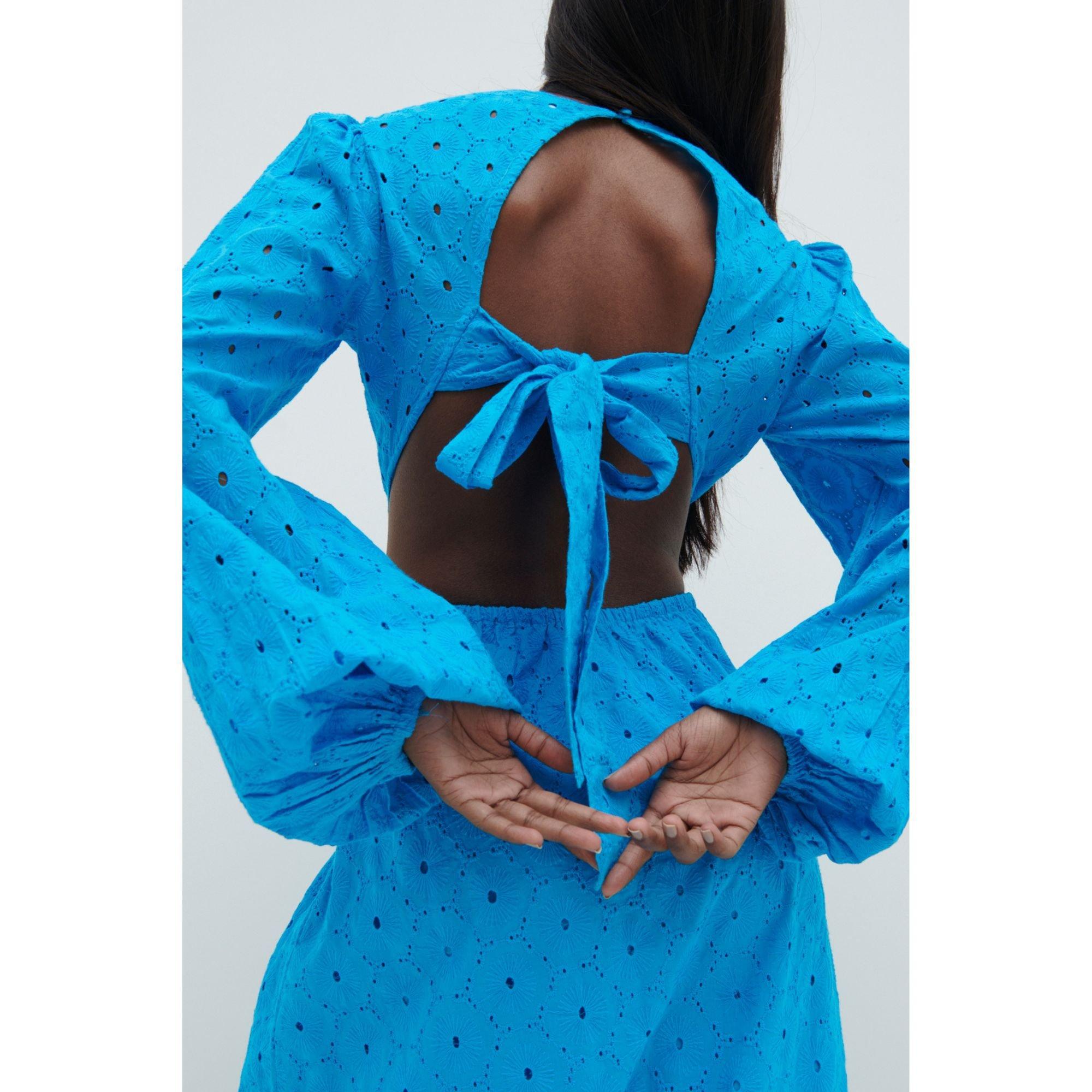 Santorini Blue - Pretty Lavish - Women's Midaxi Cut Out Dress - 2