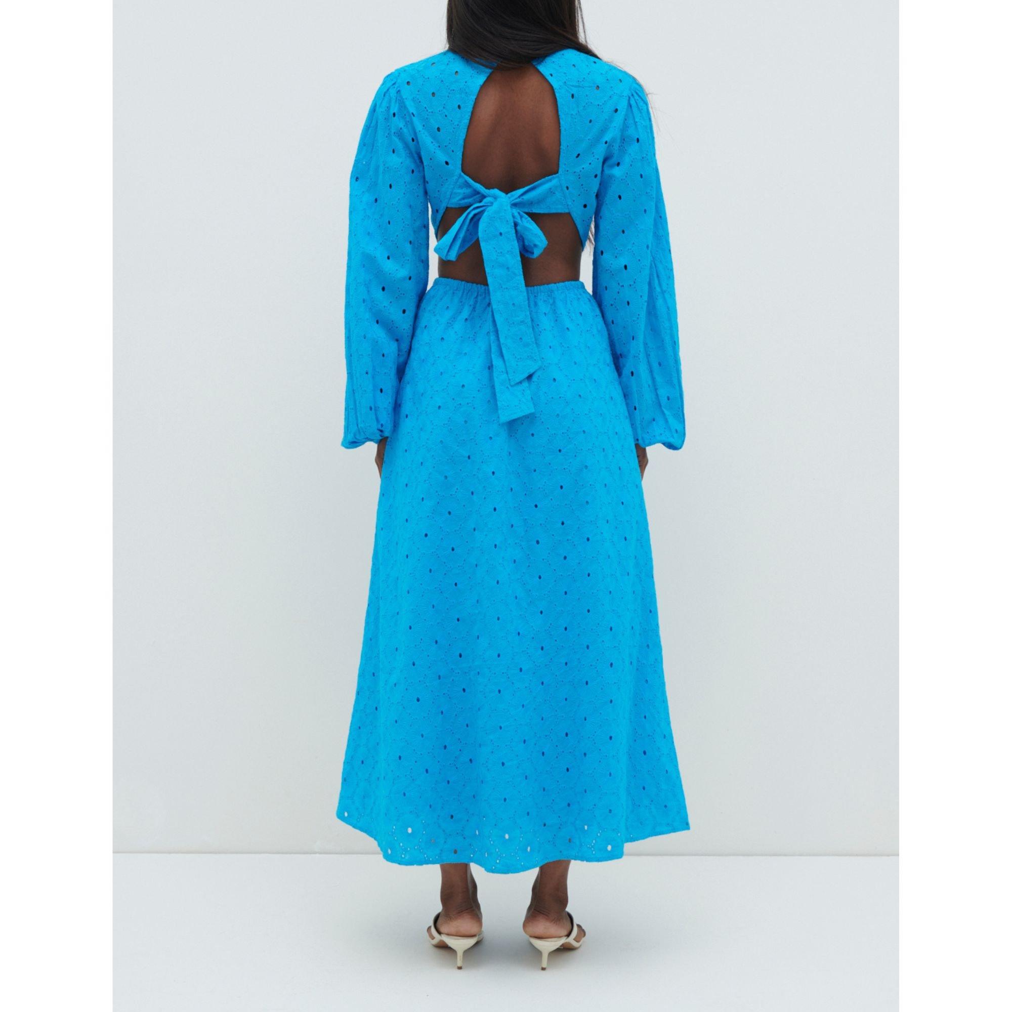 Santorini Blue - Pretty Lavish - Women's Midaxi Cut Out Dress - 3