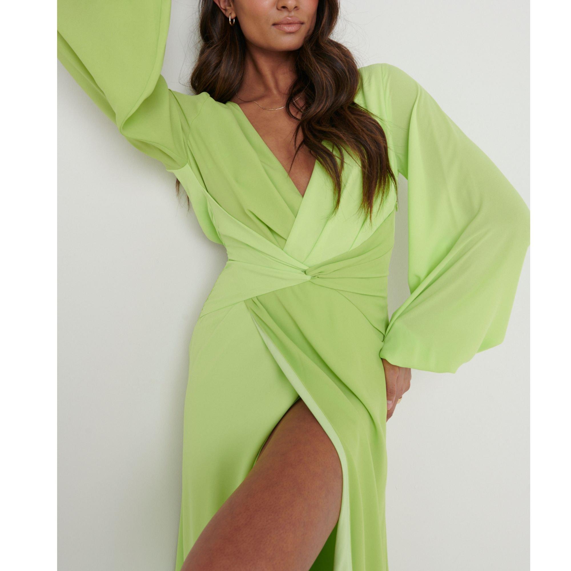 Green - Pretty Lavish - Frida Wrap Dress - 2