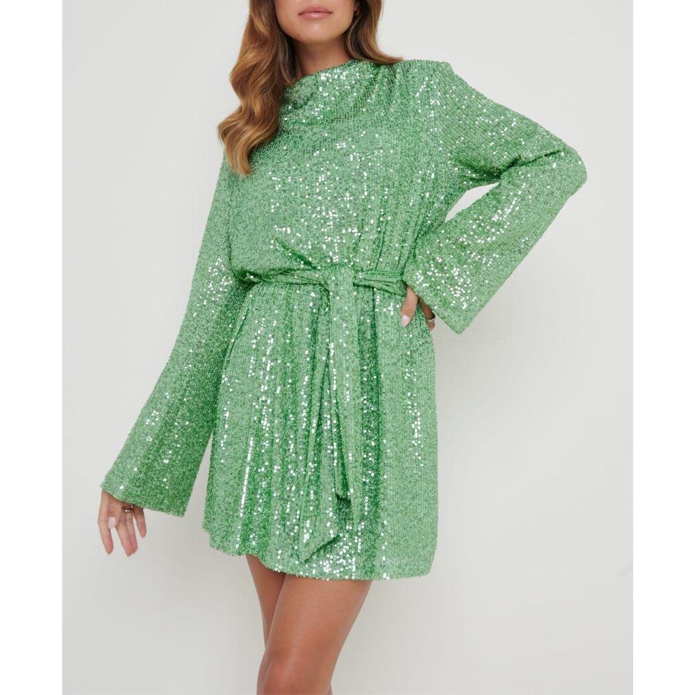 Mint - Pretty Lavish - Women's Jayda Cowl Mini Dress - 1