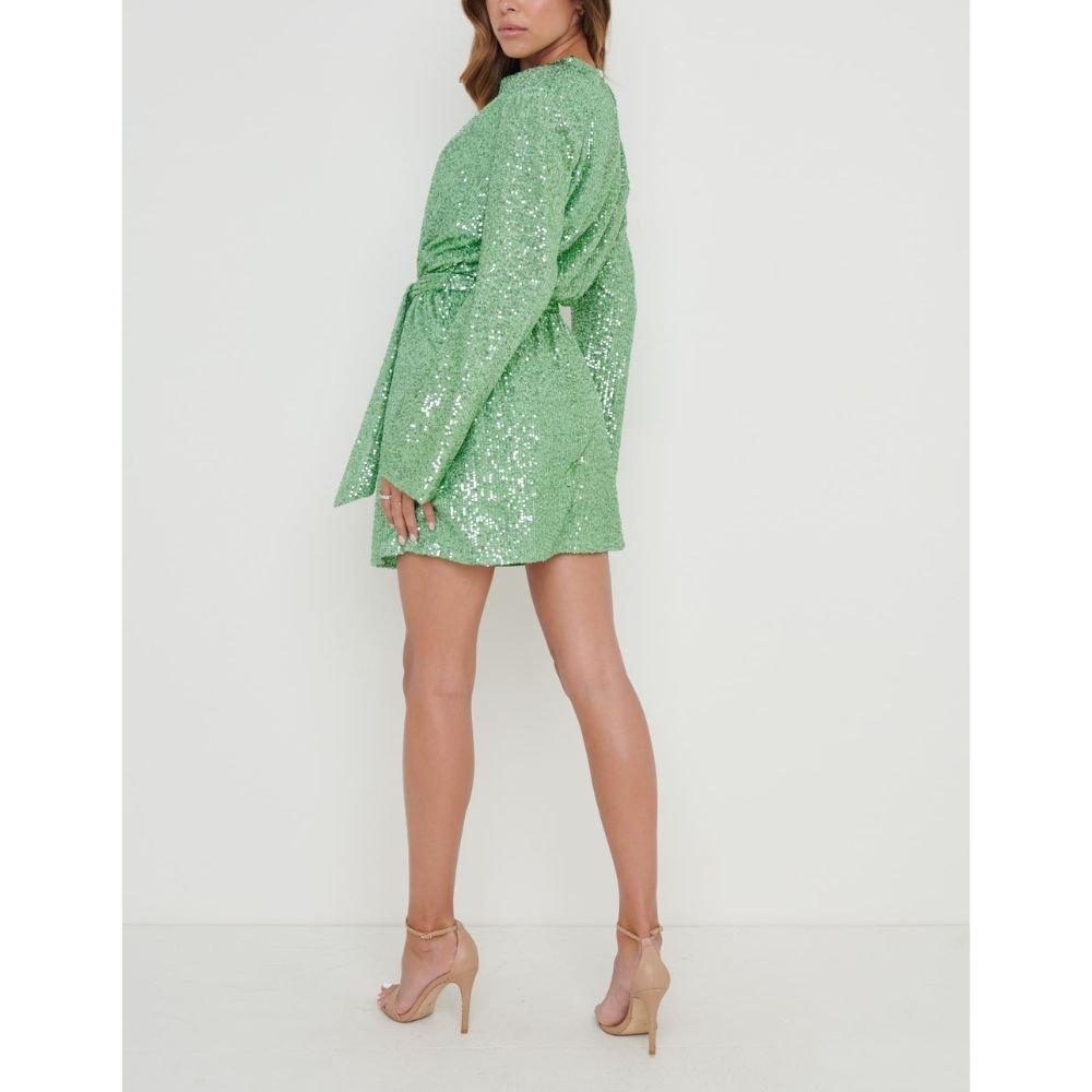 Mint - Pretty Lavish - Jayda Cowl Mini Dress - 3