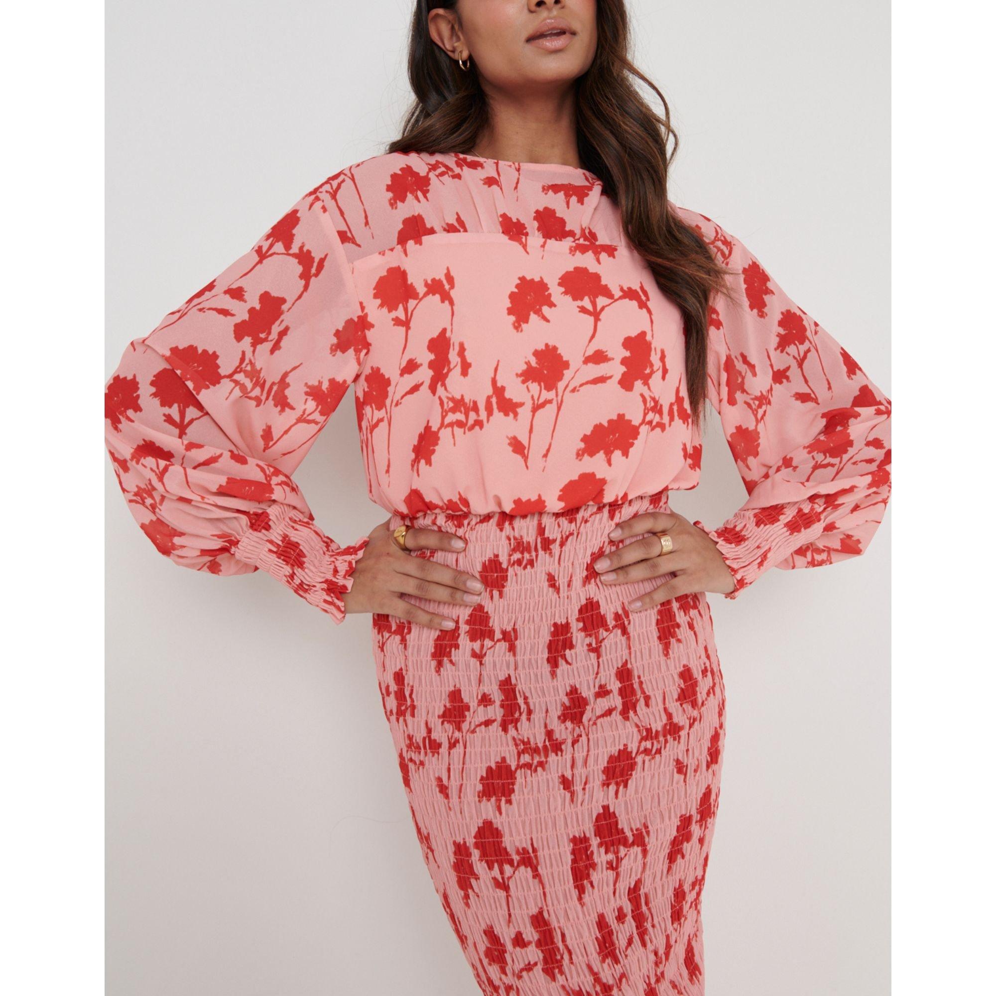 Pink & Red - Pretty Lavish - Bodycon Dress - 2