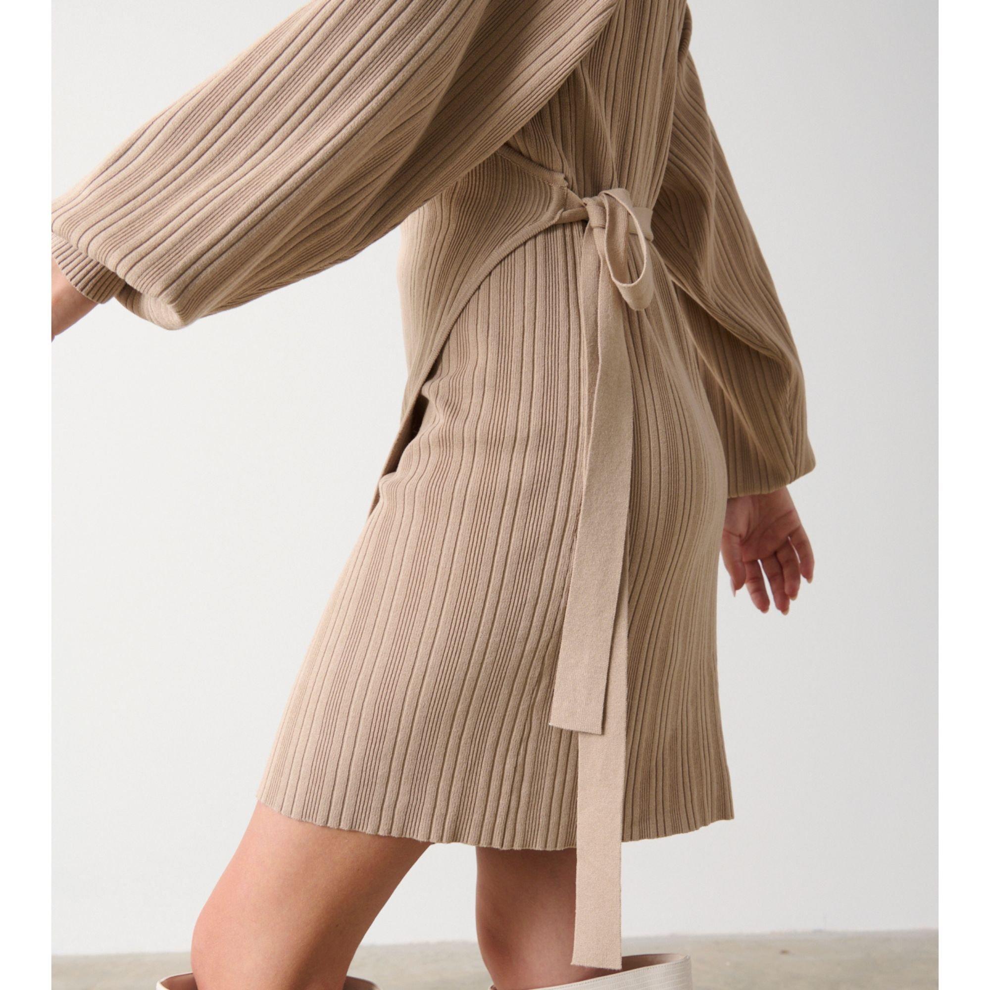 Beige - Pretty Lavish - Plisse Mini Dress - 2