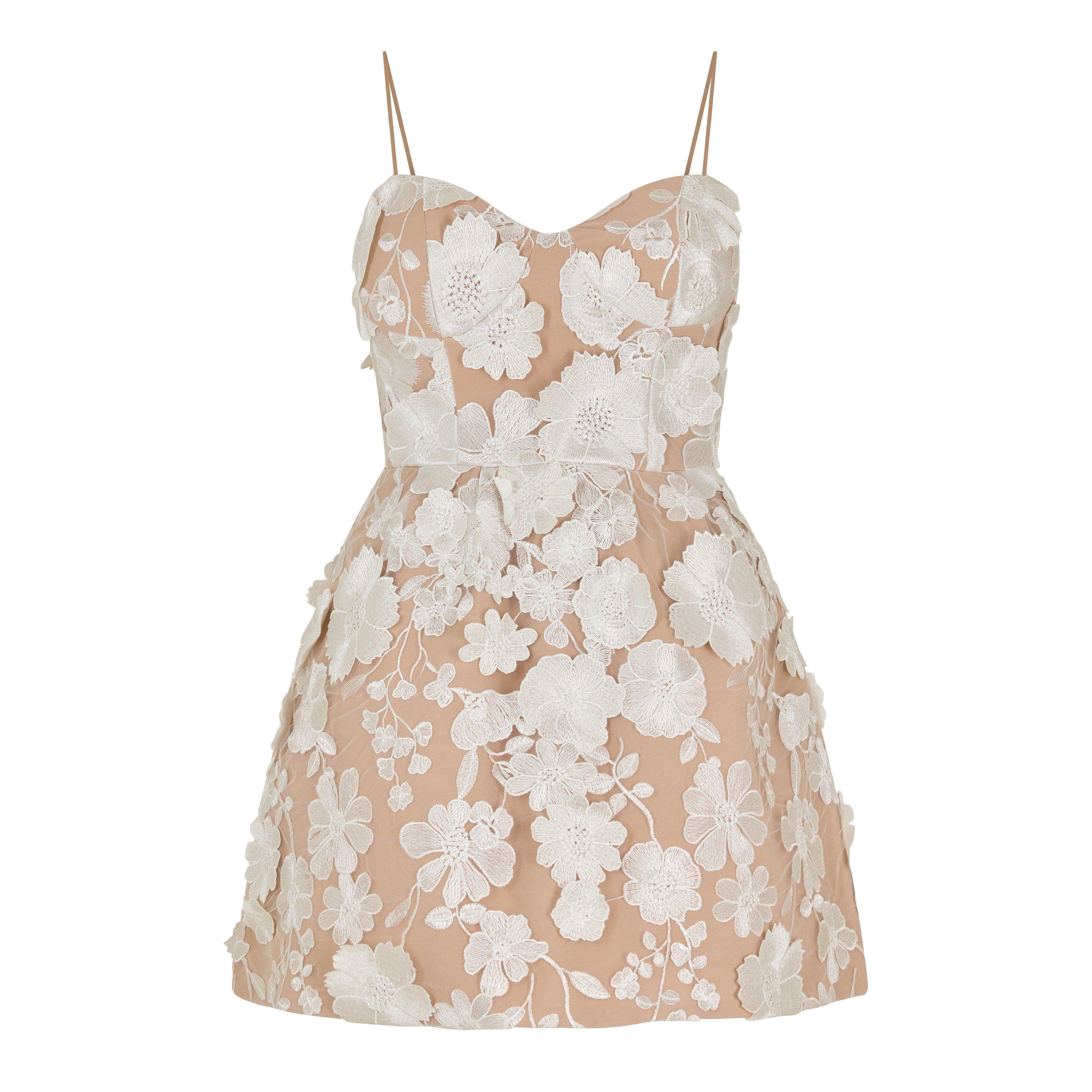 Jarlo Women's Mini Dress - Ivory - 14 (L)