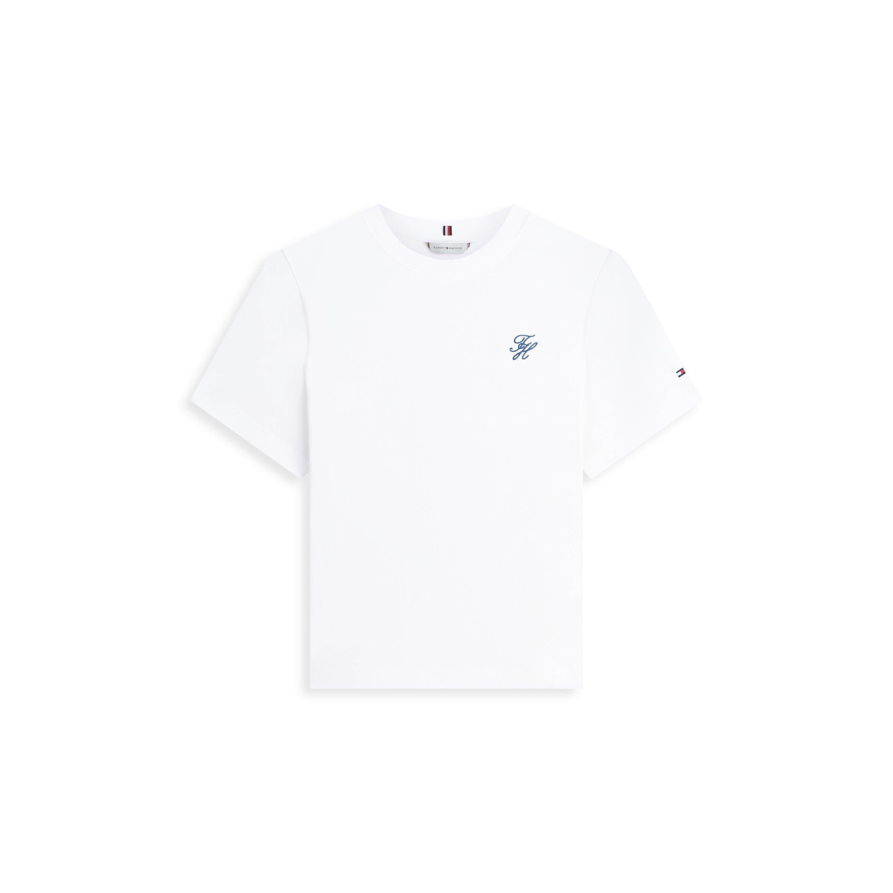 Tommy Hilfiger Women's Script T-Shirt - Ecru - 10 (S)