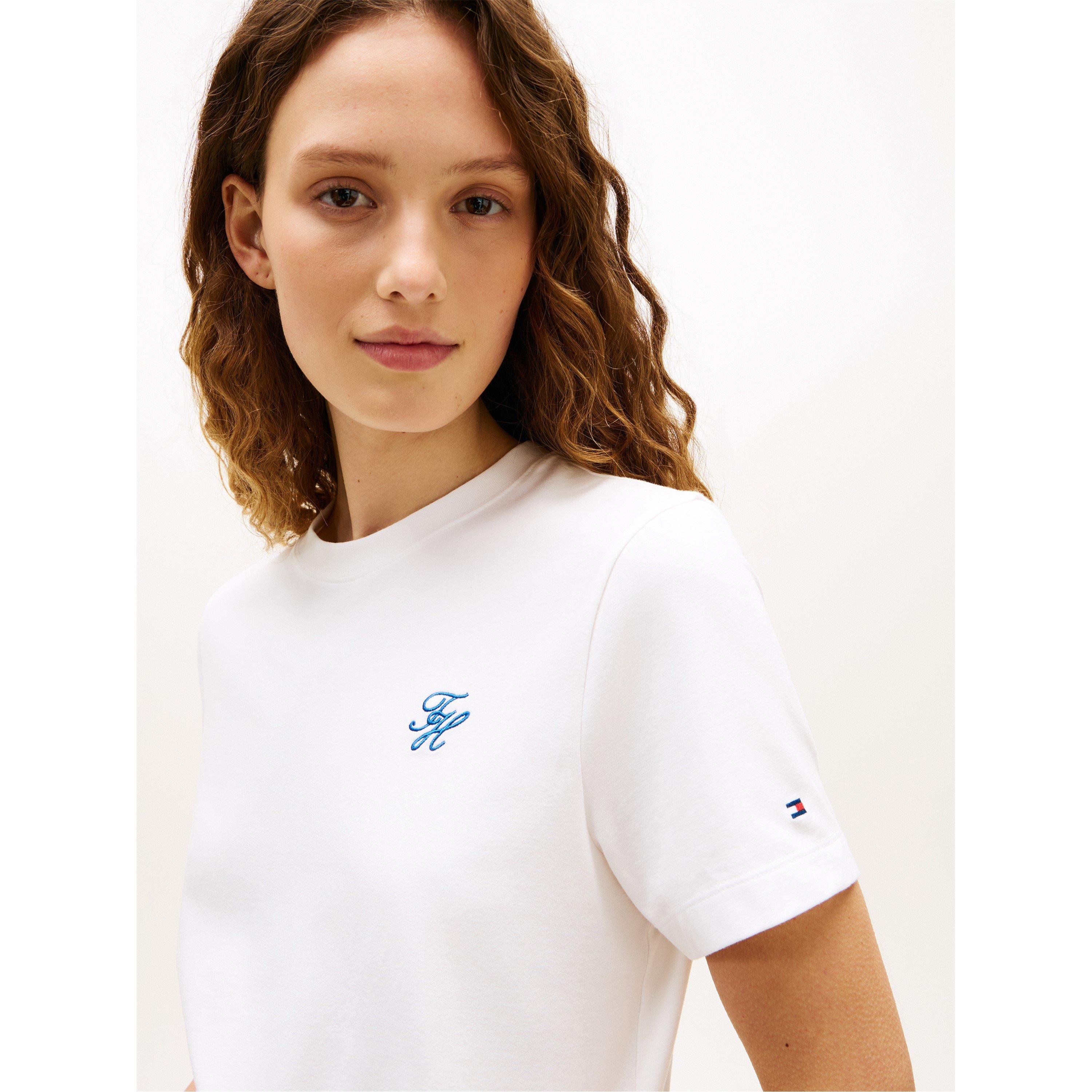 Ecru - Tommy Hilfiger - Women's Script T-Shirt - 3