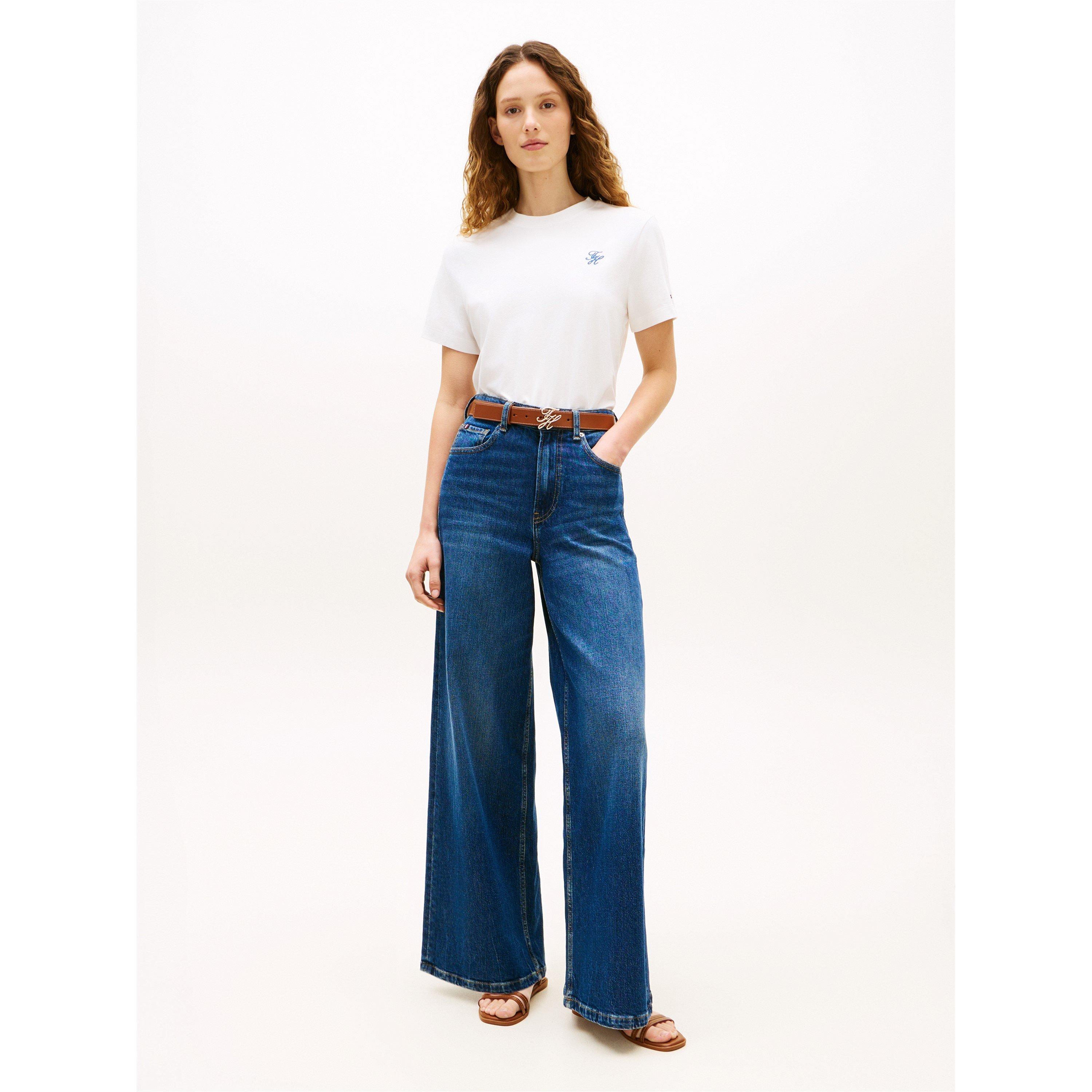 Ecru - Tommy Hilfiger - Women's Script T-Shirt - 4