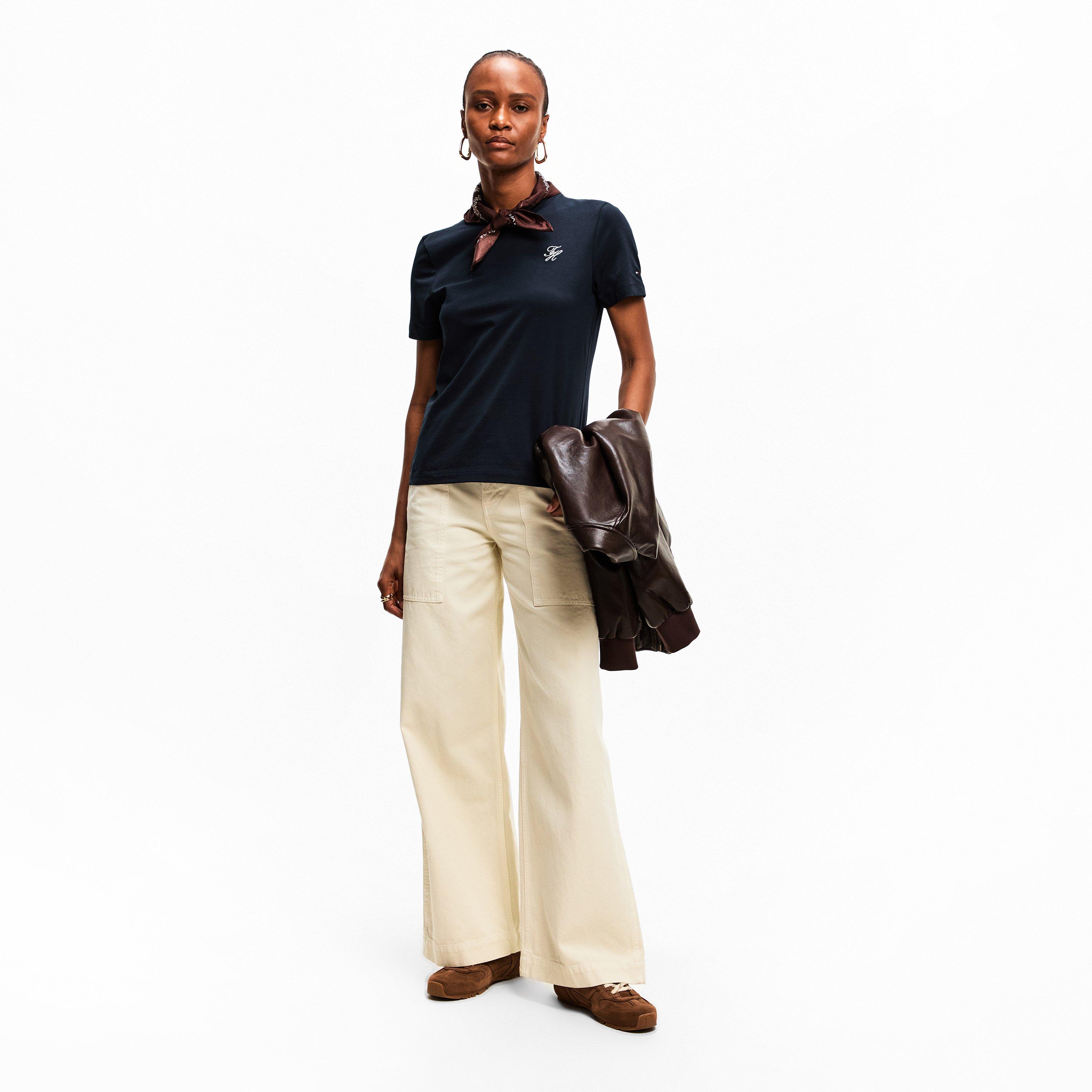 Dark N Navy - Tommy Hilfiger - Women's Script T-Shirt - 6