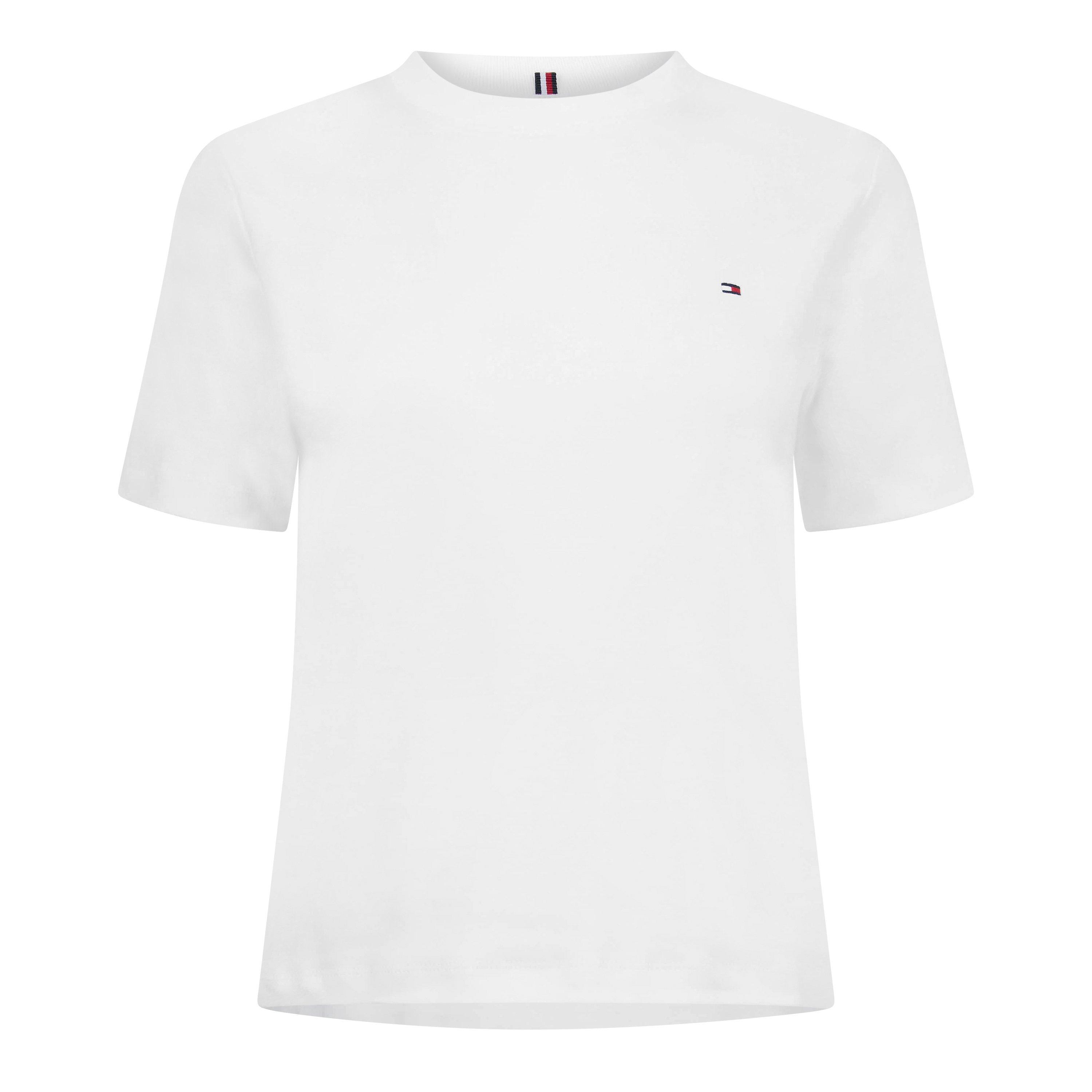 Tommy Hilfiger Women's Boxy Interl T-Shirt - Ecru - 8 (XS)