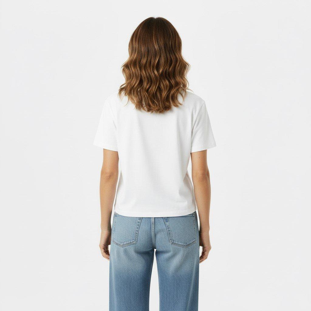 Ecru - Tommy Hilfiger - Women's Boxy Interl T-Shirt - 4